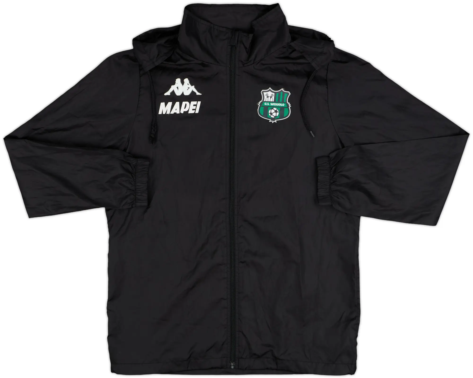 2019-20 Sassuolo Kappa Hooded Rain Jacket - 6/10 - (S)