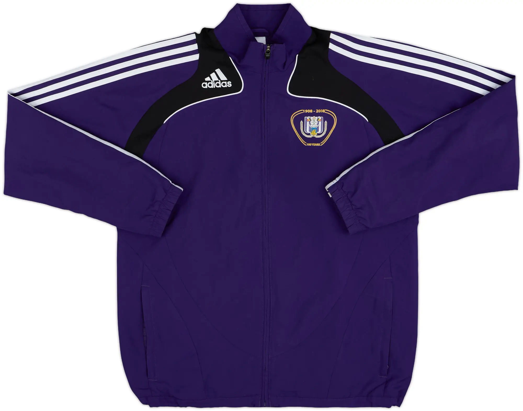 2008-09 Anderlecht adidas Track Jacket - 9/10 - (M/L)