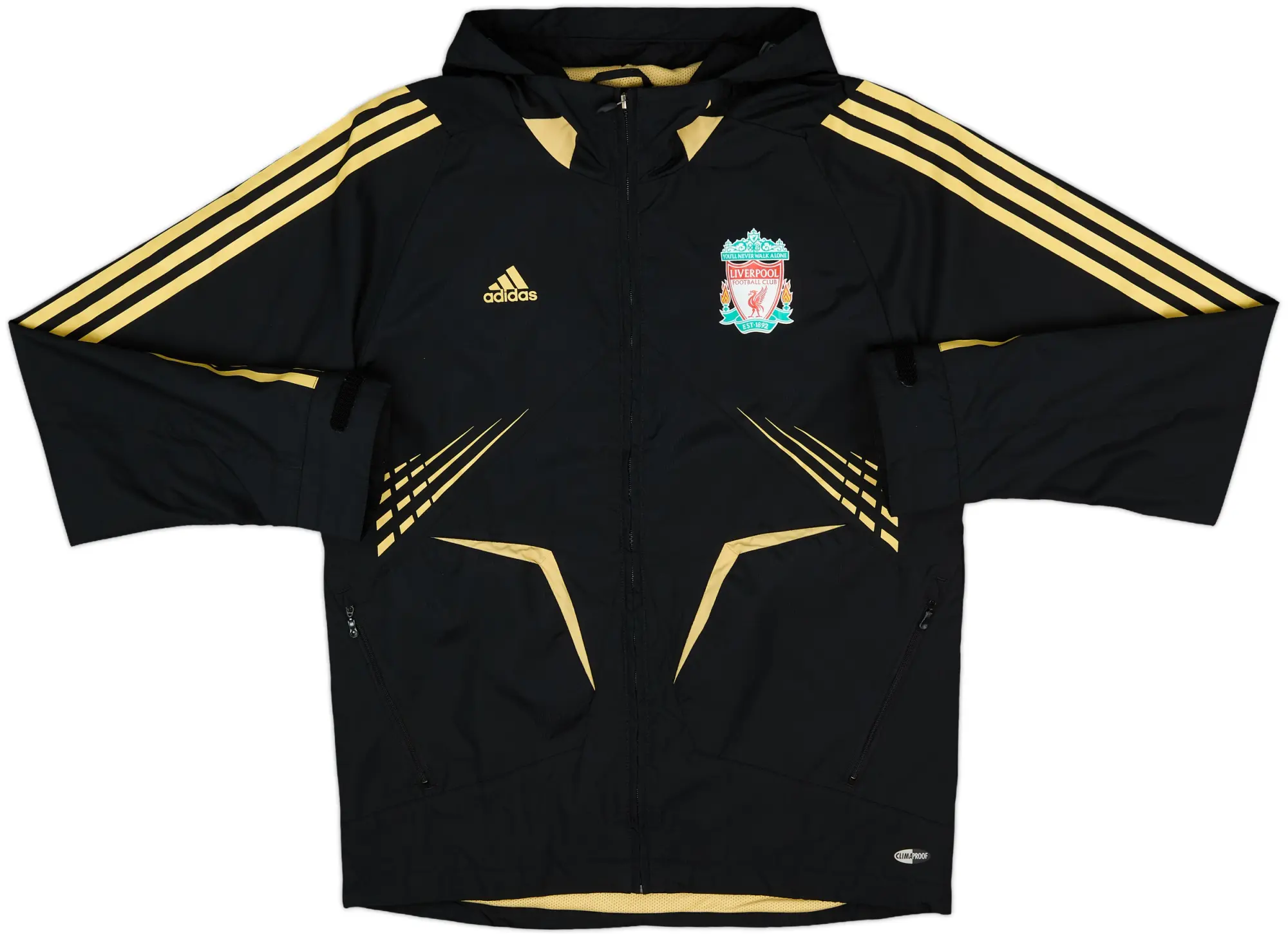 2008-09 Liverpool adidas Hooded Rain Jacket - 8/10 - (M)