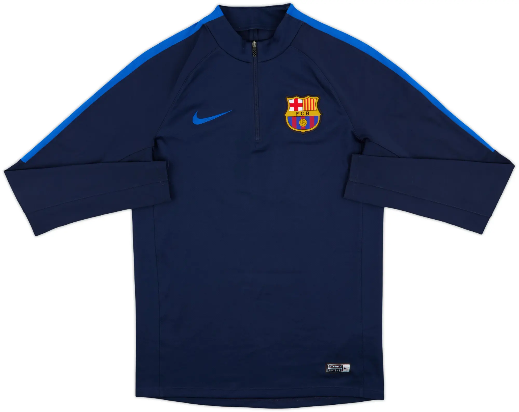 2016-17 Barcelona Nike 1/4 Zip Drill Top - 9/10 - (S)