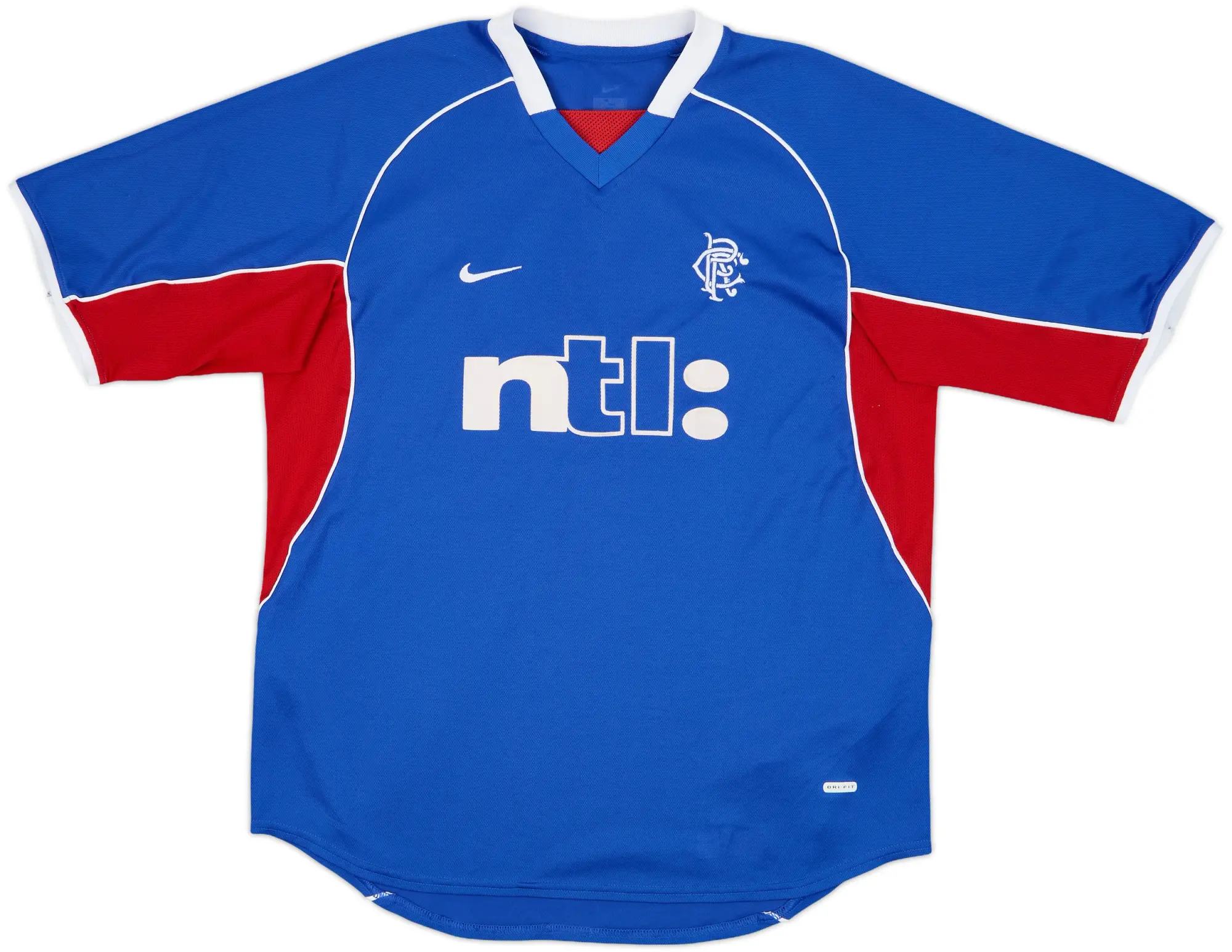 Nike Rangers Mens SS Home Shirt 2001/02