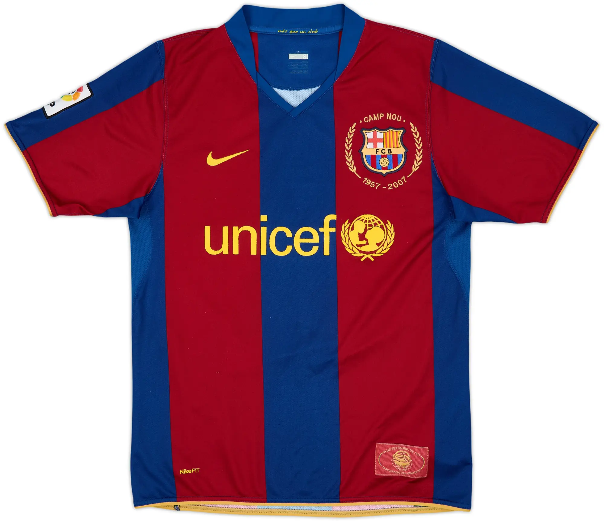 Nike Barcelona Mens SS Home Shirt 2007/08