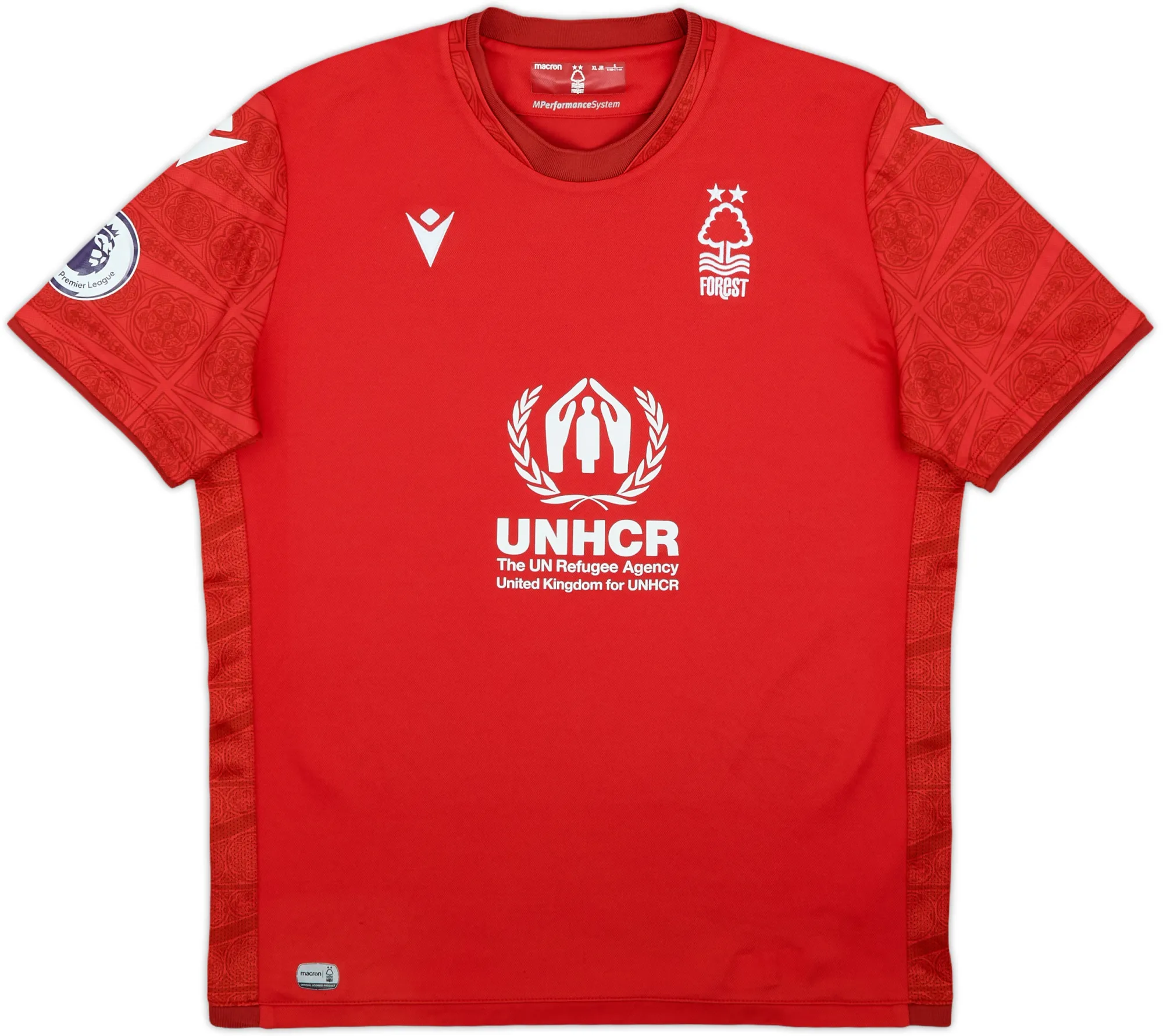 Macron Nottingham Forest Boys SS Home Shirt 2022/23