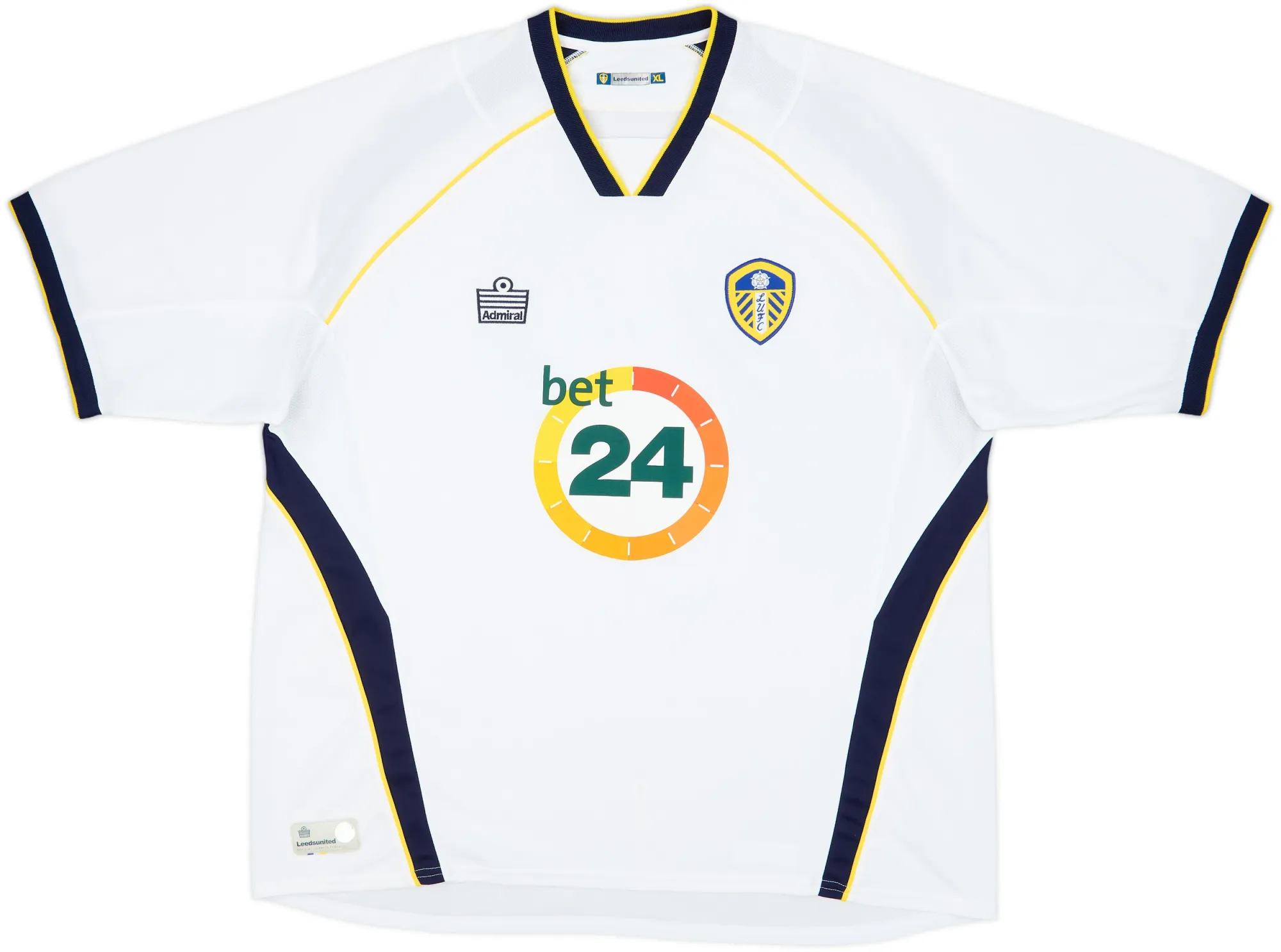 Admiral Leeds United Mens SS Home Shirt 2006/07