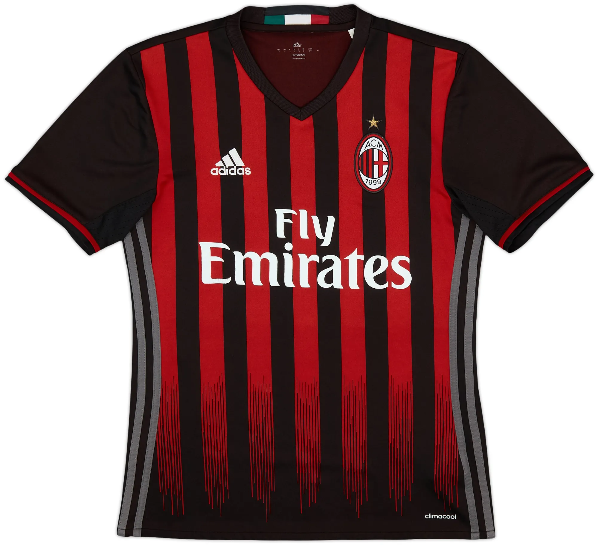 adidas AC Milan Mens SS Home Shirt 2016/17