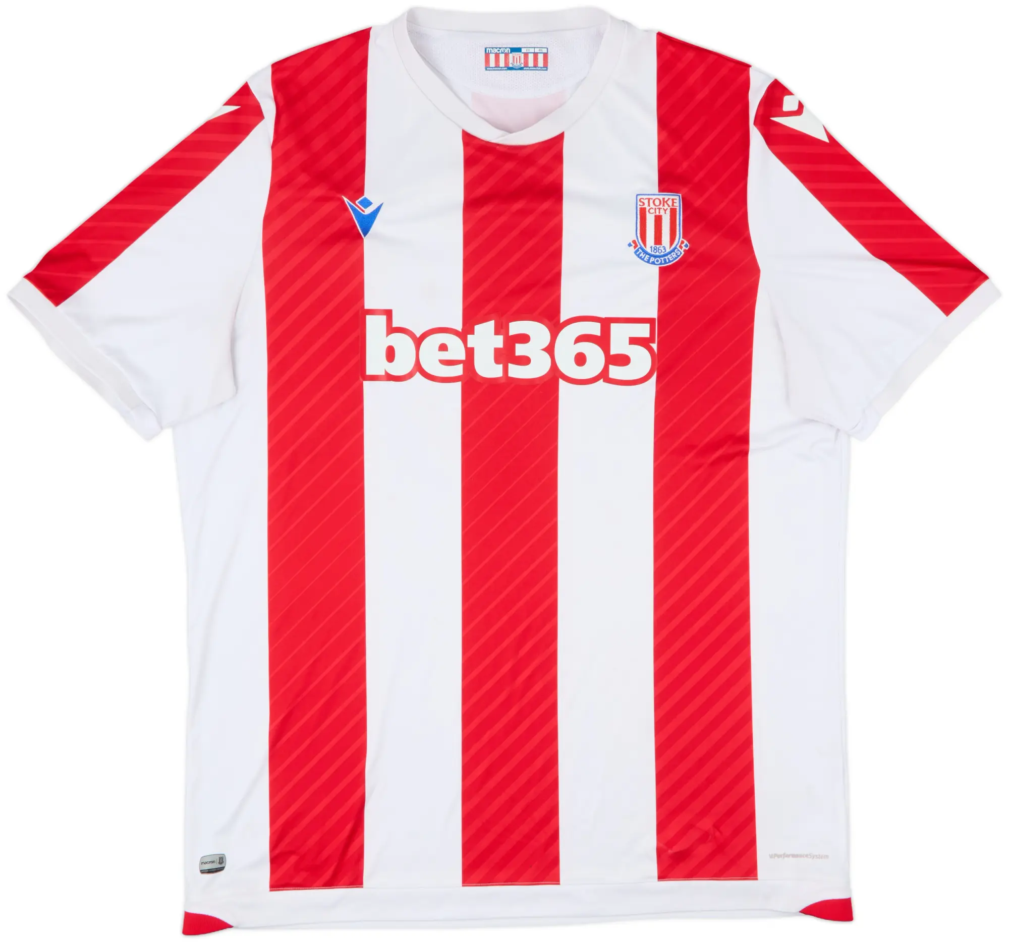 Macron Stoke City Mens SS Home Shirt 2019/20