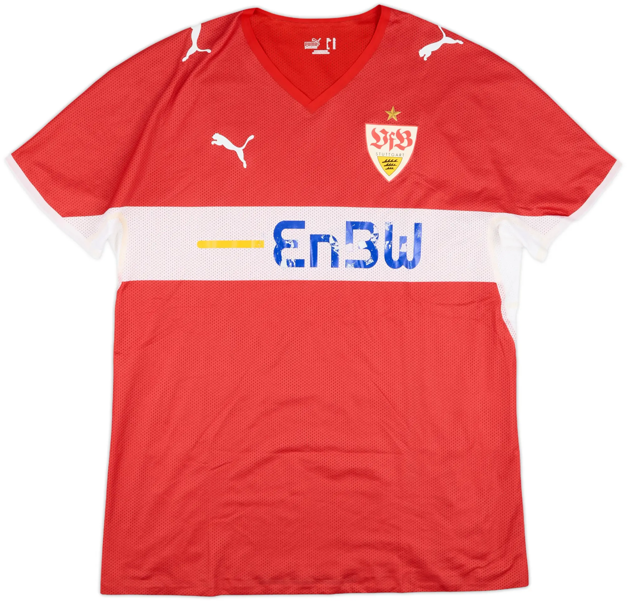 Puma Stuttgart Mens SS Player Issue Away Shirt 2008/10