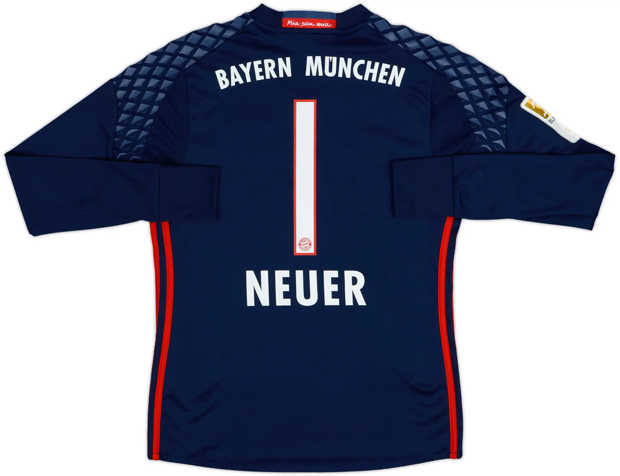 adidas Bayern Munich Boys LS Goalkeeper Home Shirt 2016/17