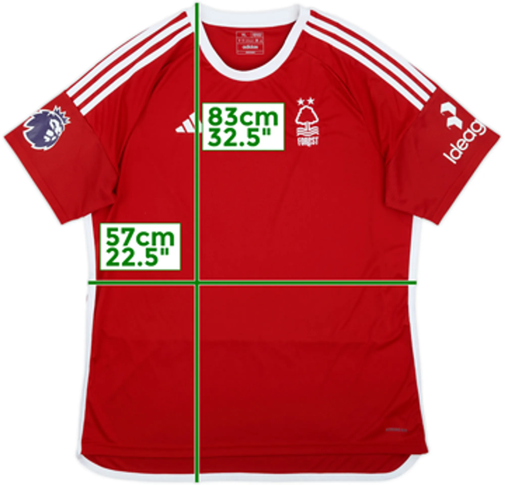 adidas Nottingham Forest Mens SS Home Shirt 2023/24