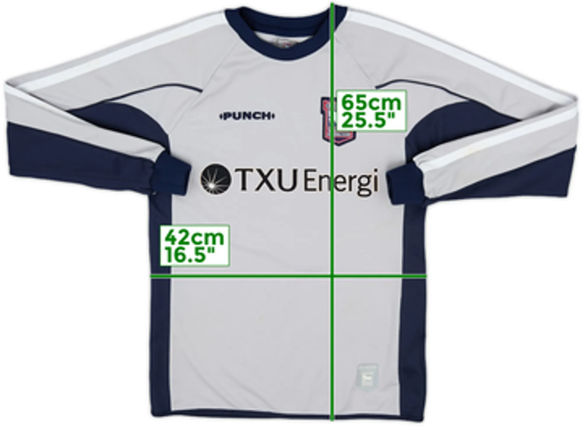 GK Ipswich Town Boys LS Goalkeeper Home Shirt 2001/02