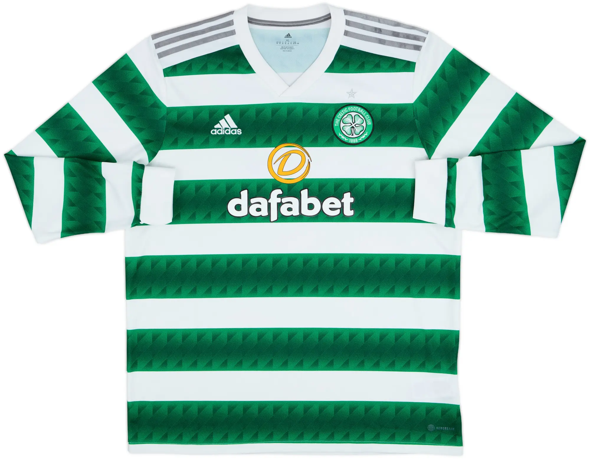 adidas Celtic Mens LS Home Shirt 2022/23