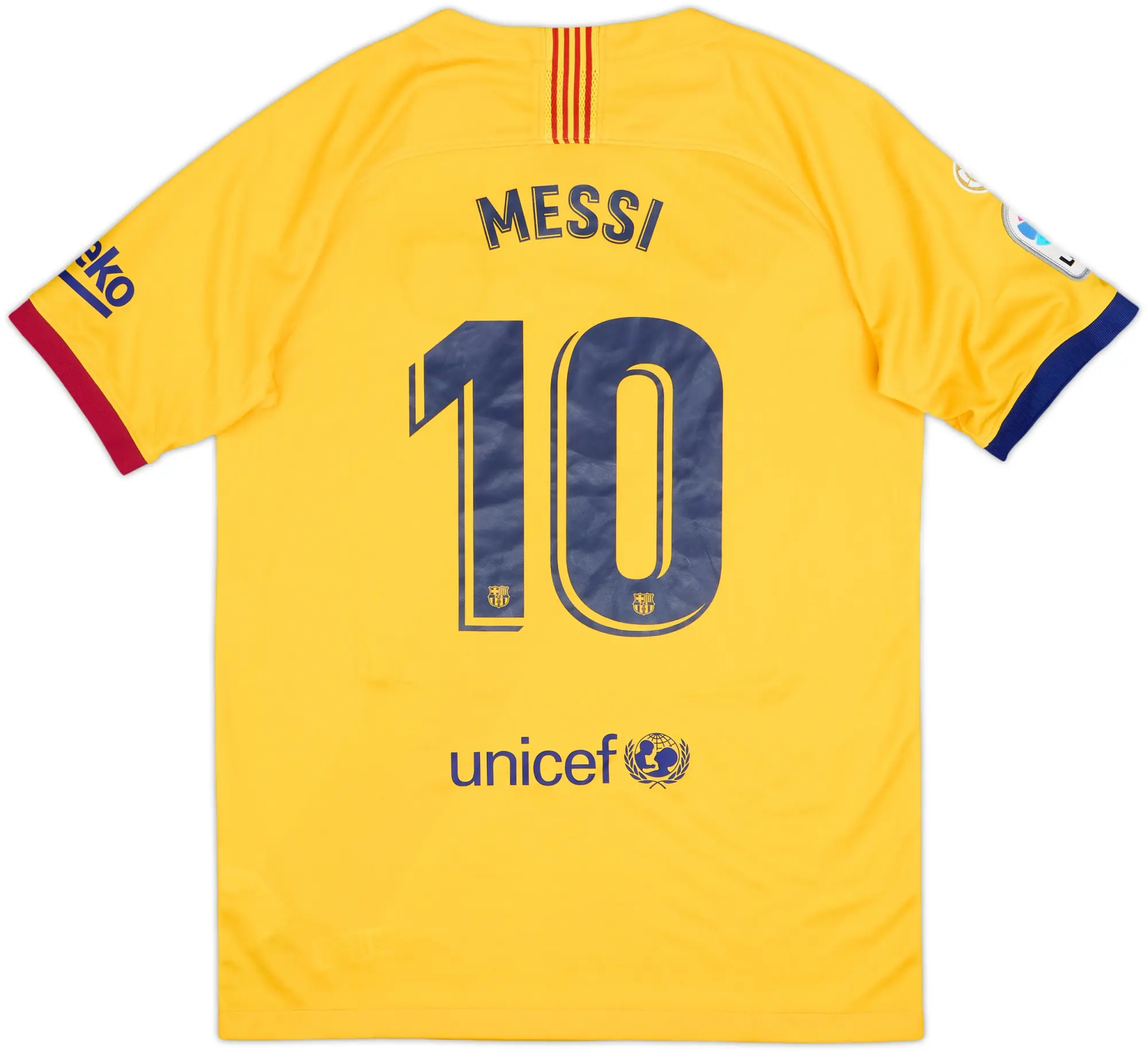 Nike Barcelona Boys SS Away Shirt 2019/20