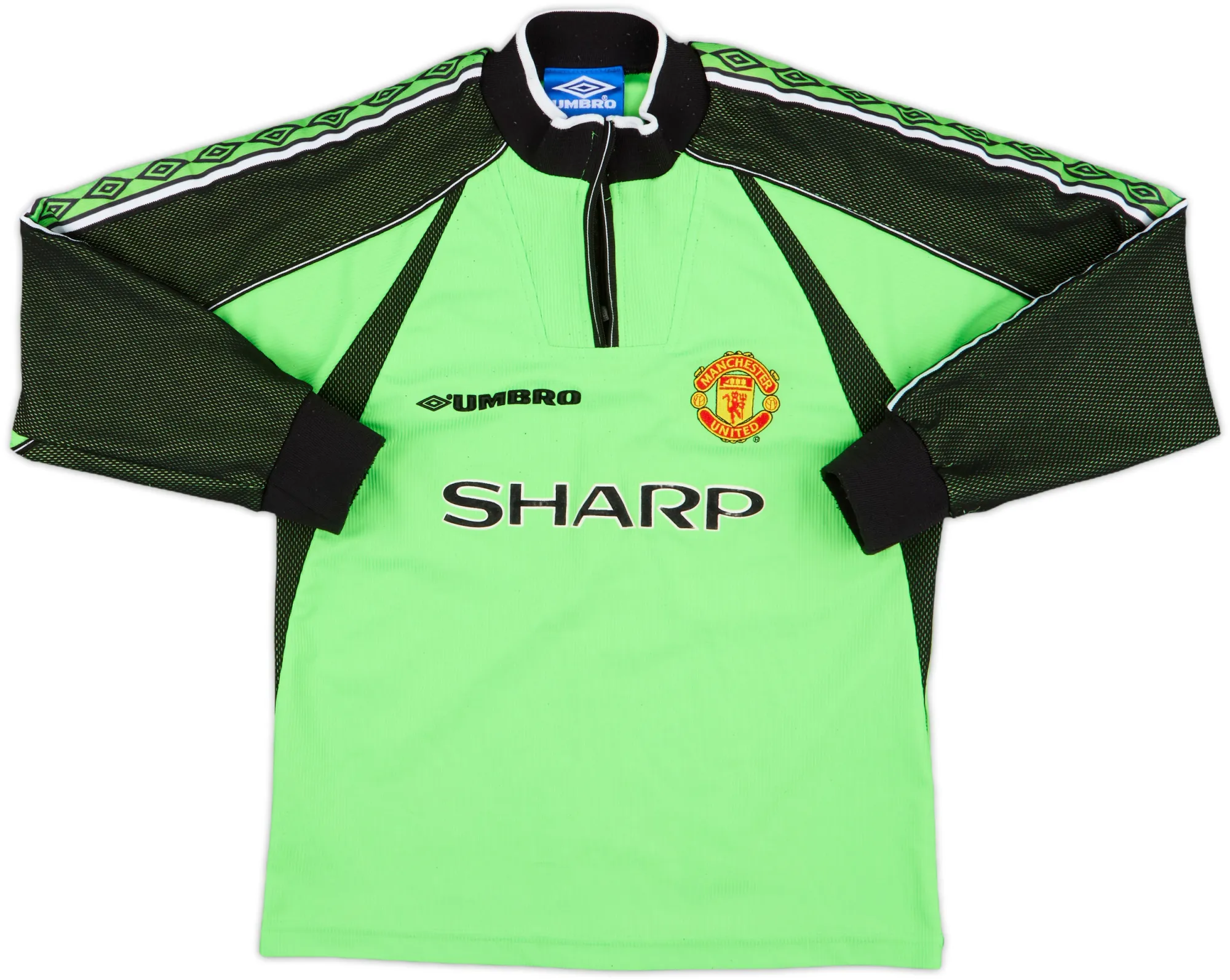 Umbro Manchester United Boys LS Goalkeeper Home Shirt 1998/99