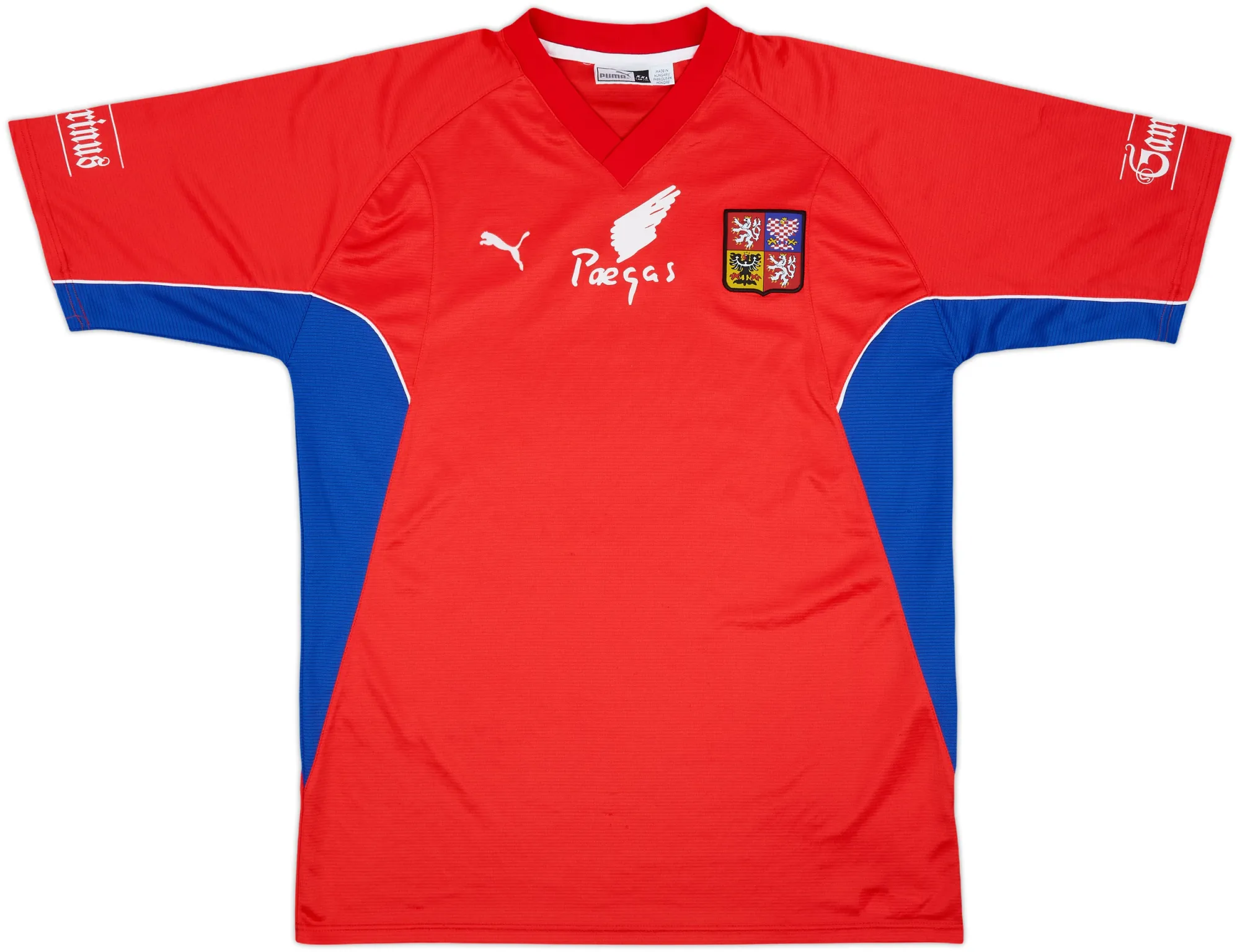 Puma Czech Republic Mens SS Player Issue Home Shirt 2000