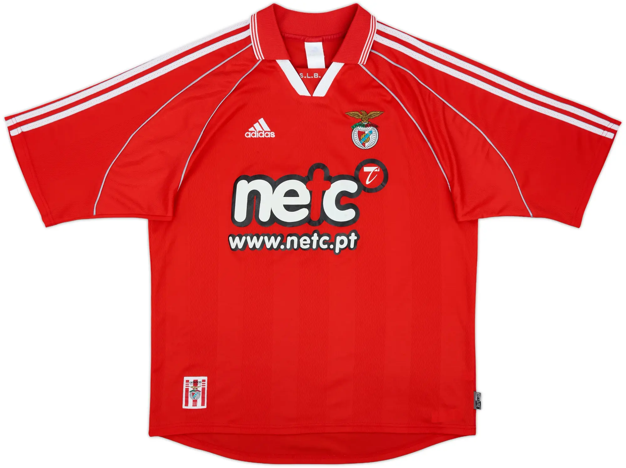 adidas Benfica Mens SS Home Shirt 2000/01