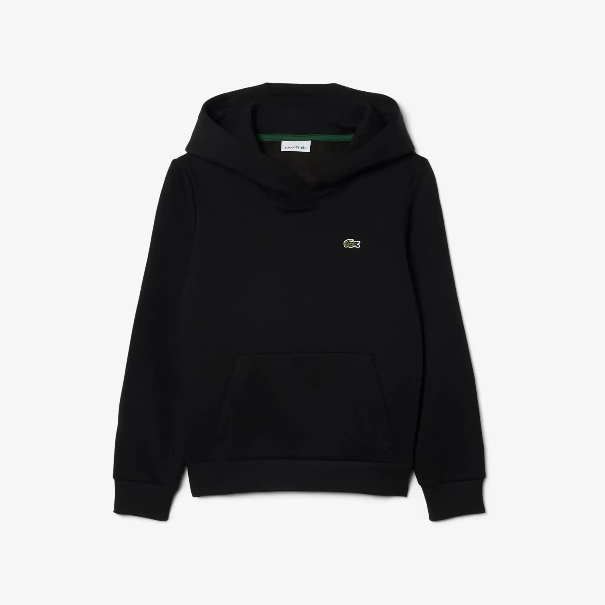 Lacoste Kangaroo Pocket Fleece Hoodie - Noir