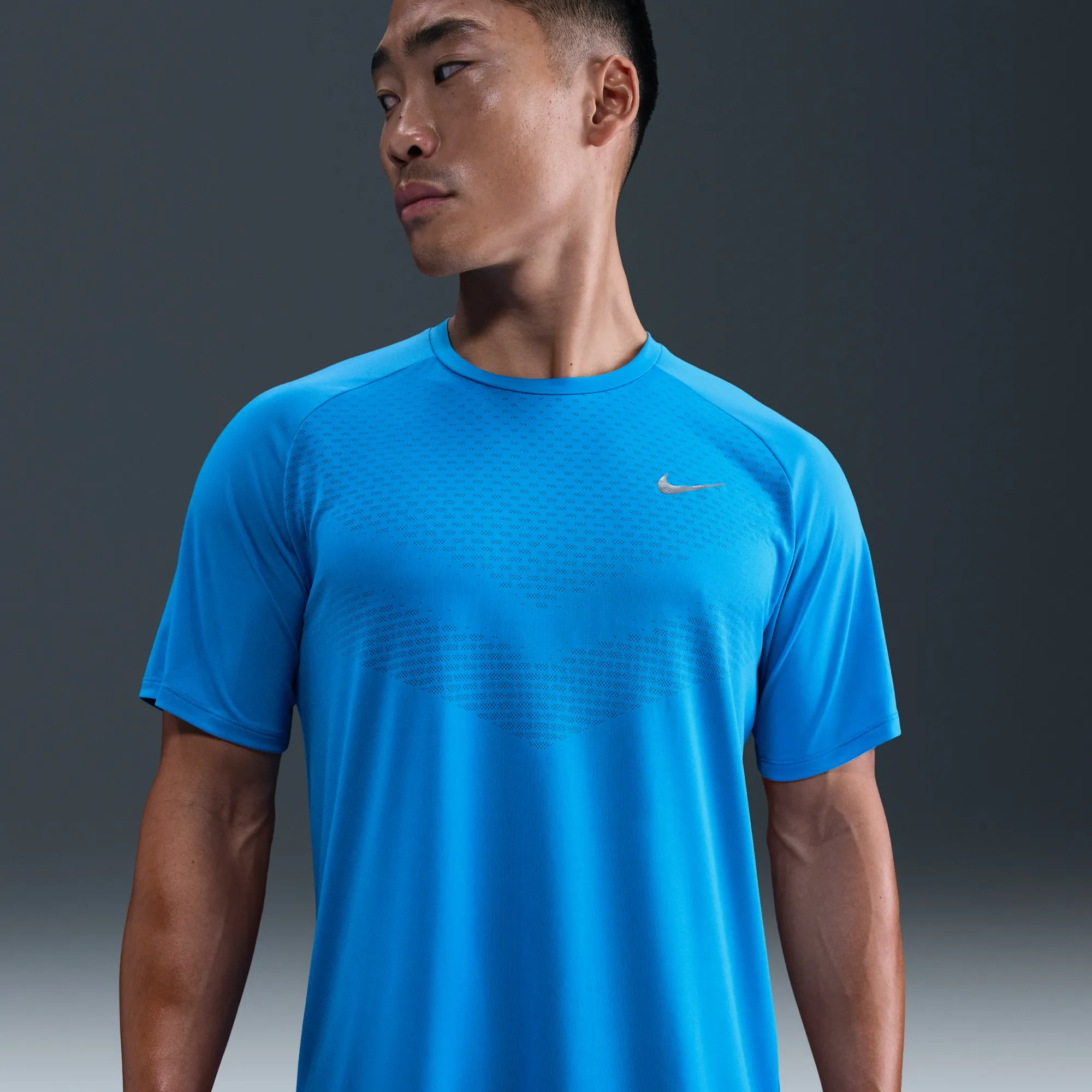 Nike Stride Men's Dri-FIT ADV Short-Sleeve Running Top - Blue - Recycled Polyester