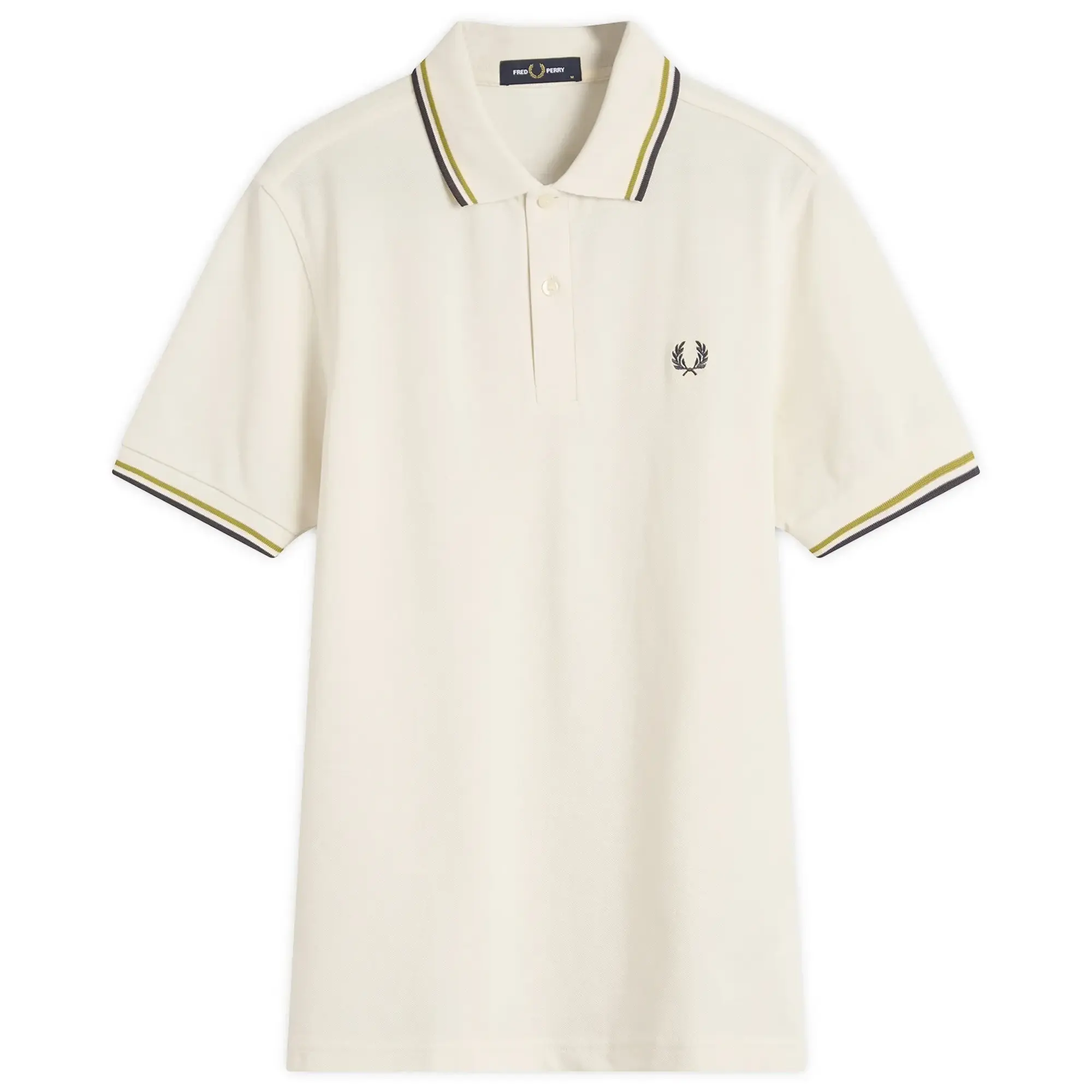 Fred Perry Men's Twin Tipped Polo Shirt Ecr/Tbyllw/Ancgy