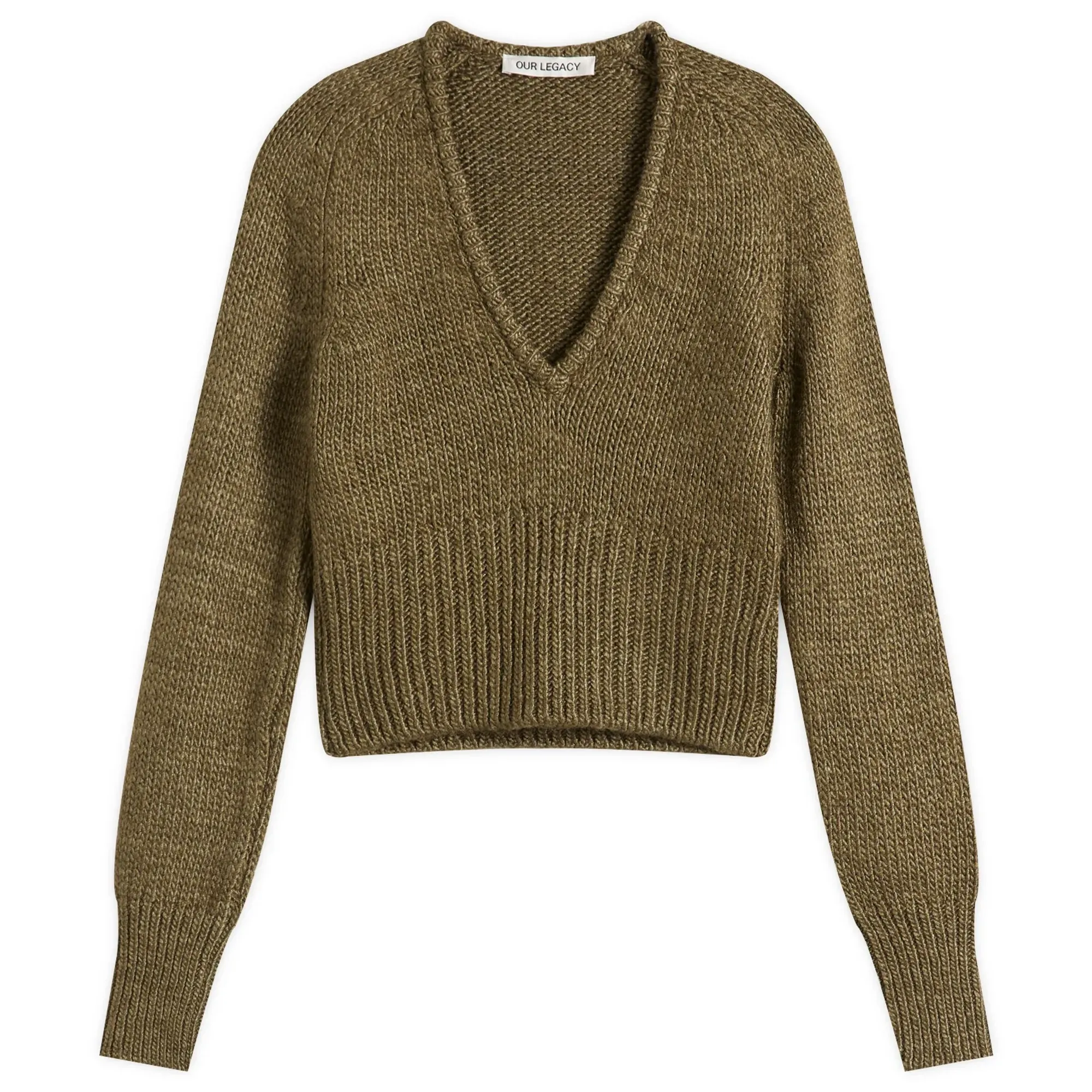 Our Legacy Women's Sharp V-Neck Jumper Flush Green