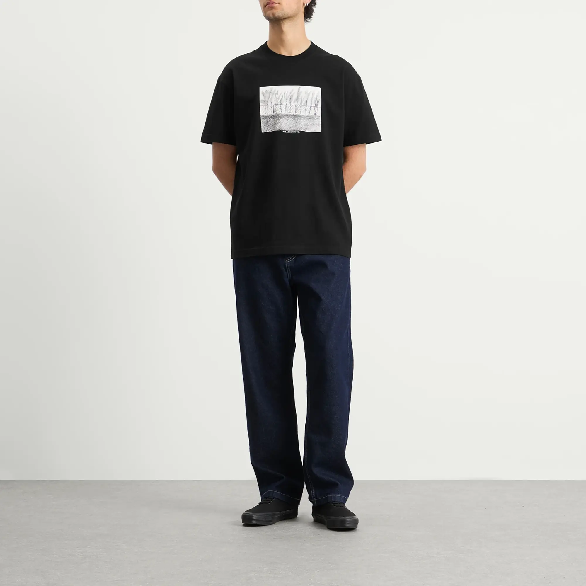 Polar Skate Co. Men's Fence T-Shirt Black
