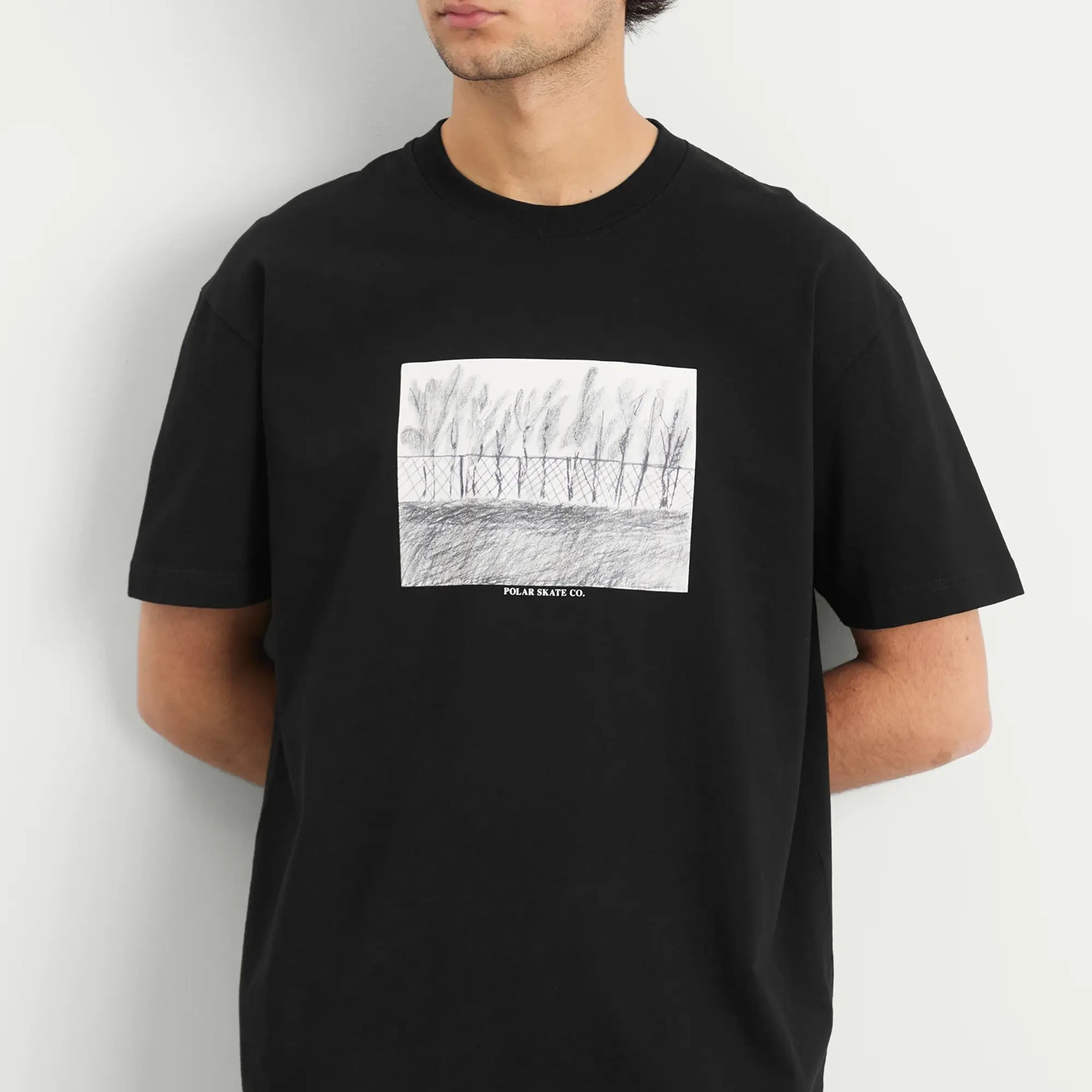 Polar Skate Co. Men's Fence T-Shirt Black