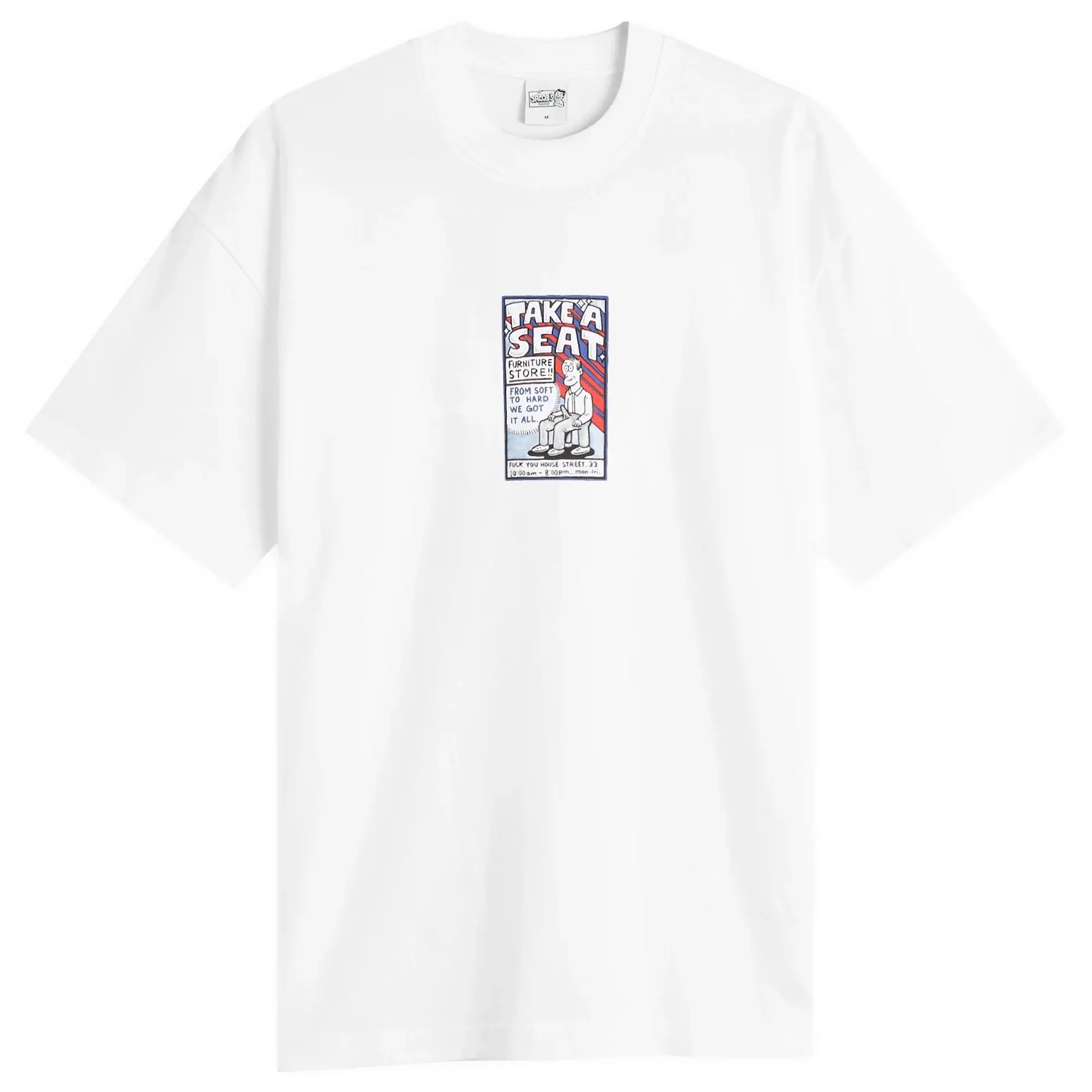 Polar Skate Co. Men's Take A Seat T-Shirt White