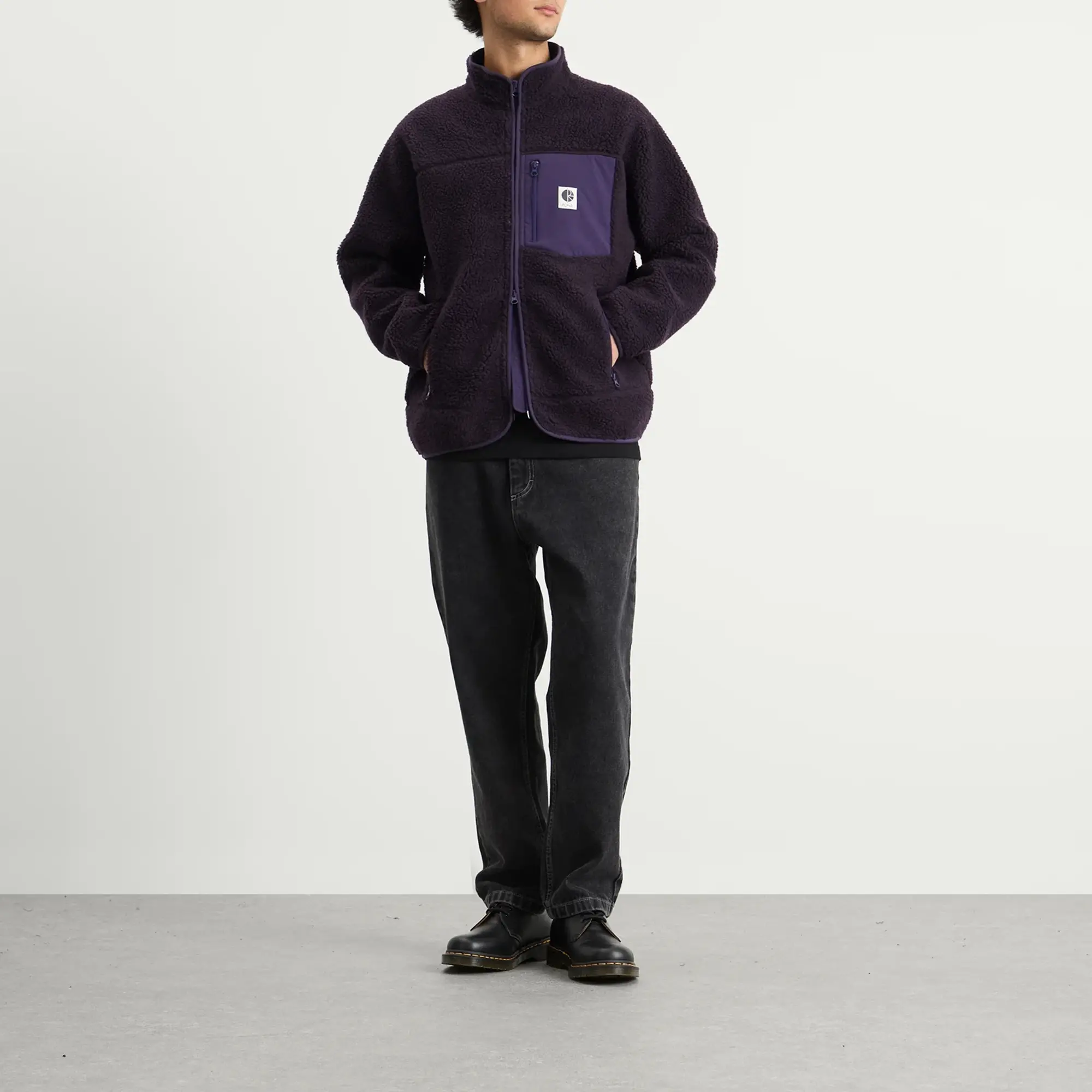Polar Skate Co. Men's Kiki Fleece Jacket Dark Violet