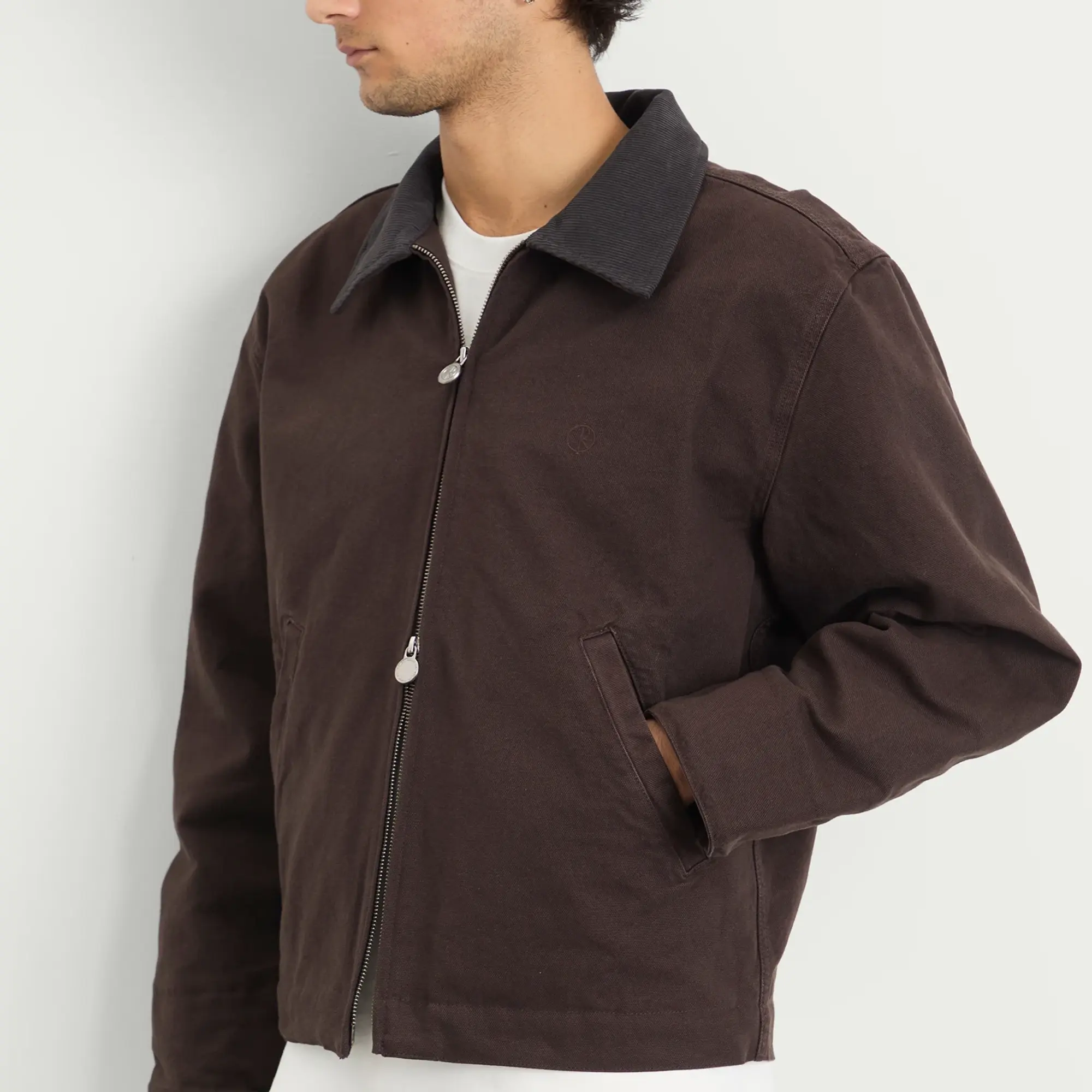 Polar Skate Co. Men's Quilt Lined Cliff Jacket Chocolate