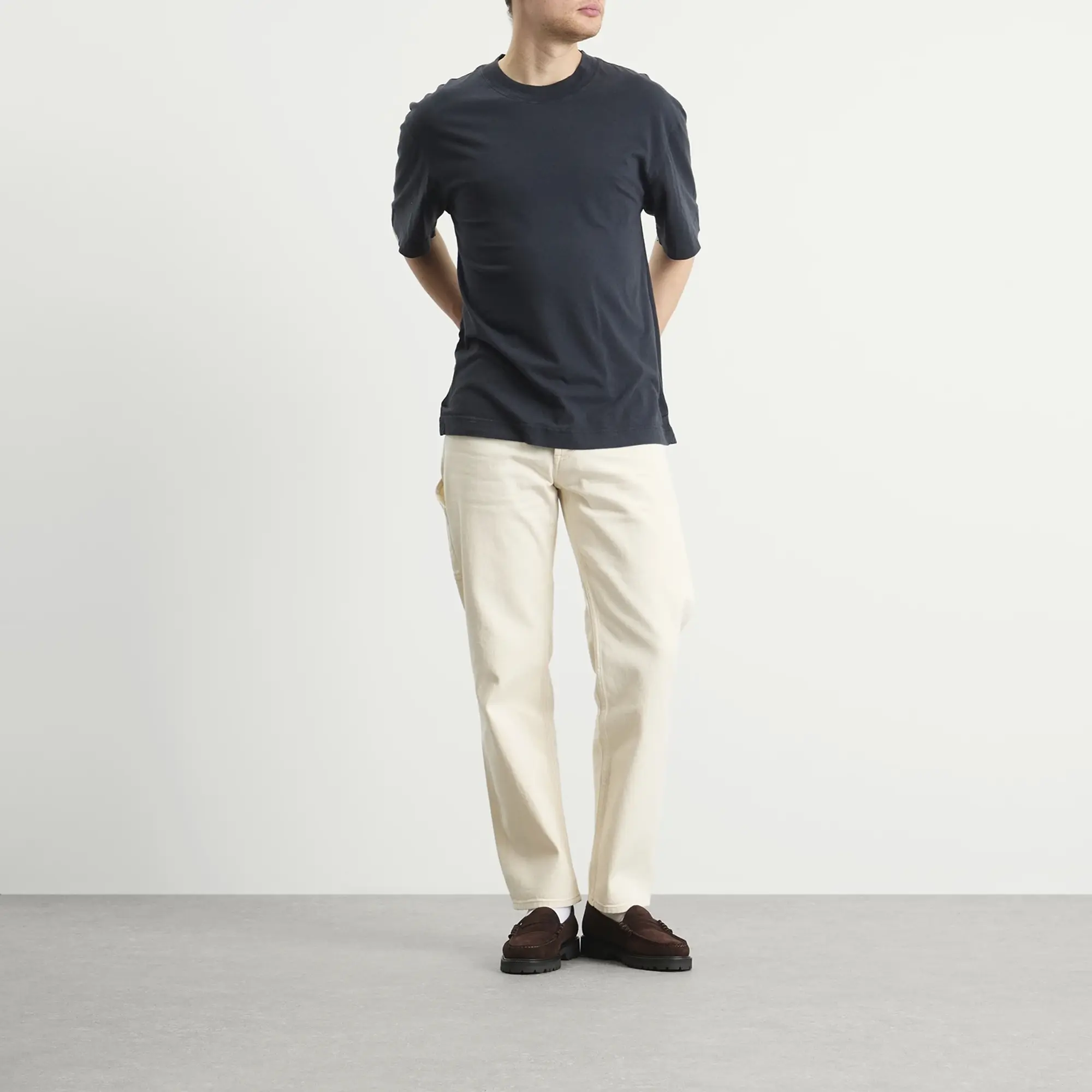 MHL by Margaret Howell Men's Simple T-Shirt Navy