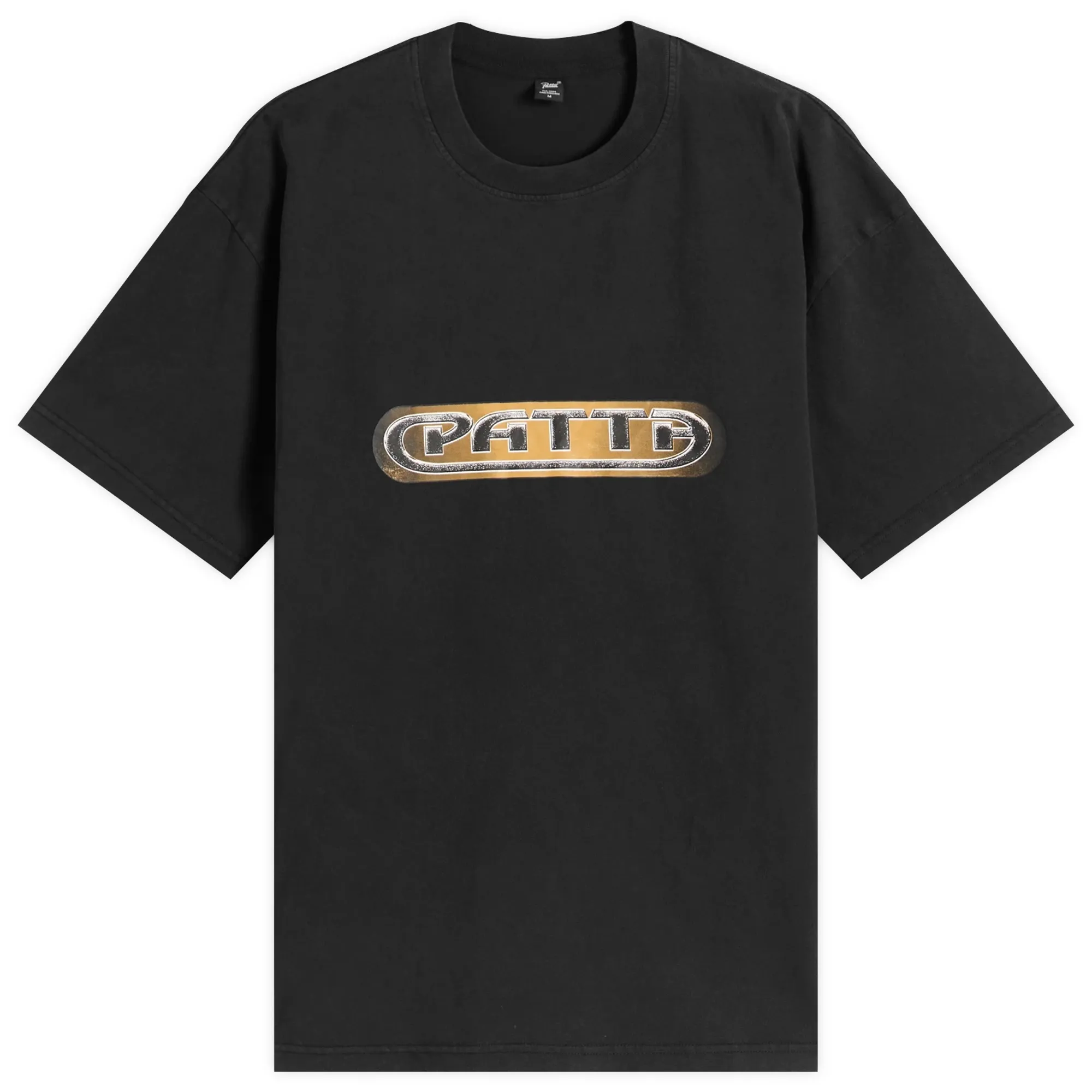 Patta Men's Gilded Acid Washed T-Shirt Black