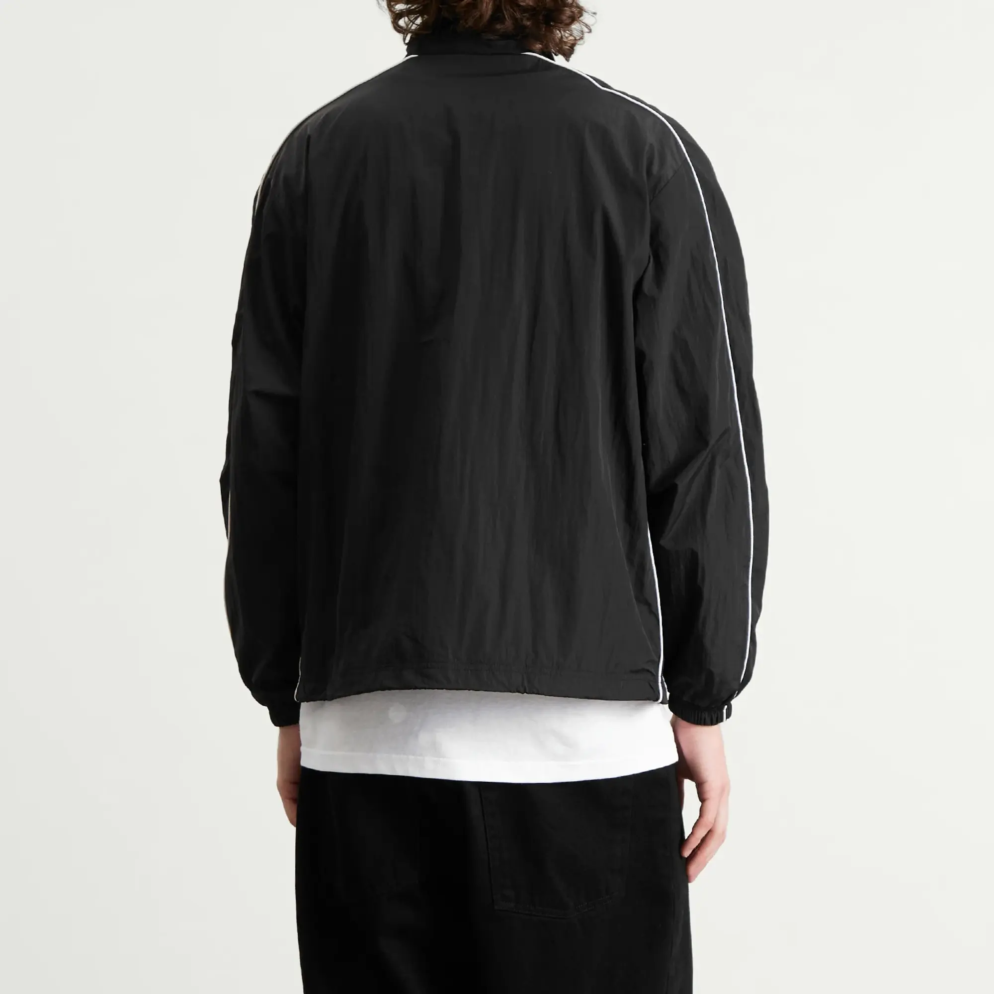Patta Men's Athletic Nylon Track Jacket Black