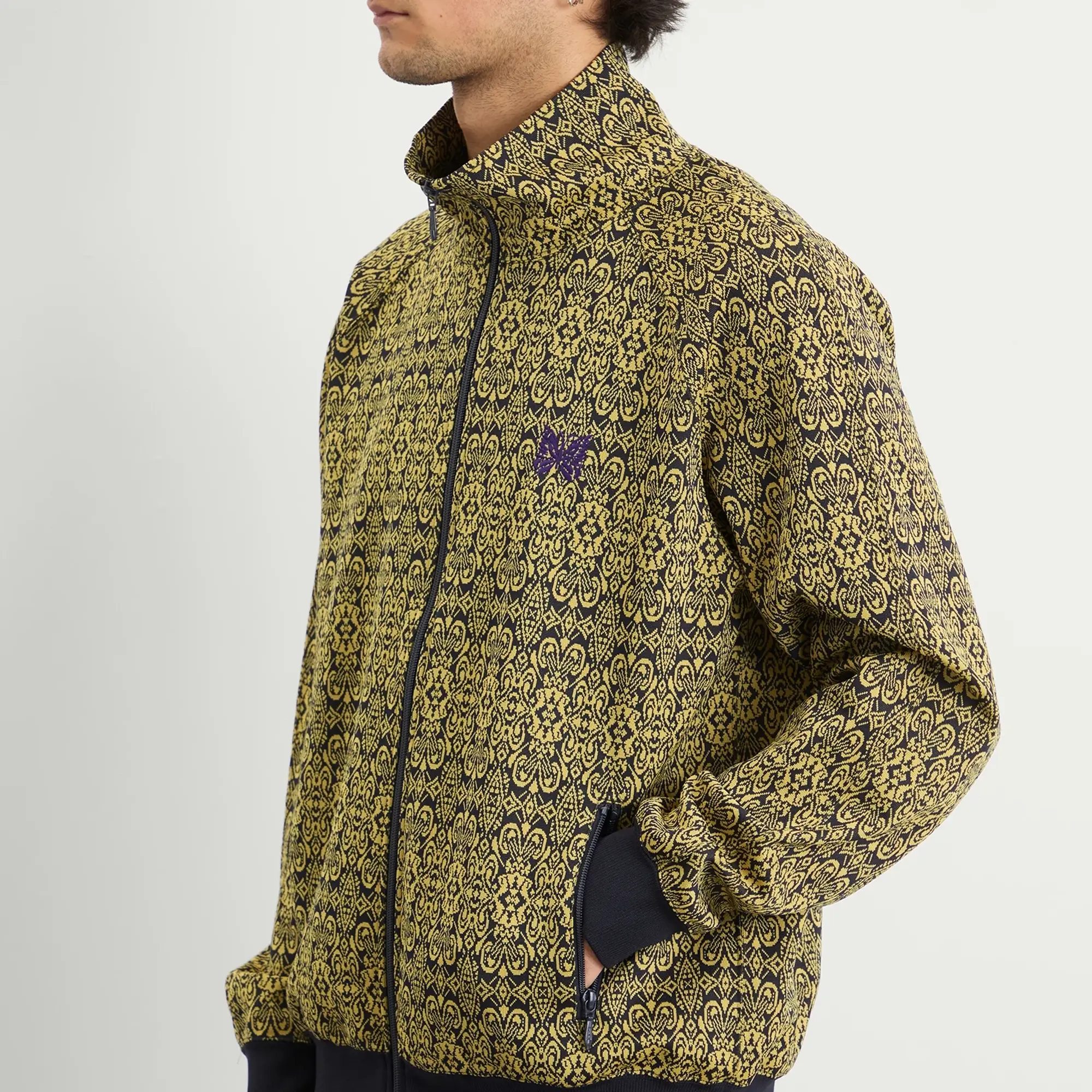 Needles Men's Poly Jacquard Track Jacket Arabesque