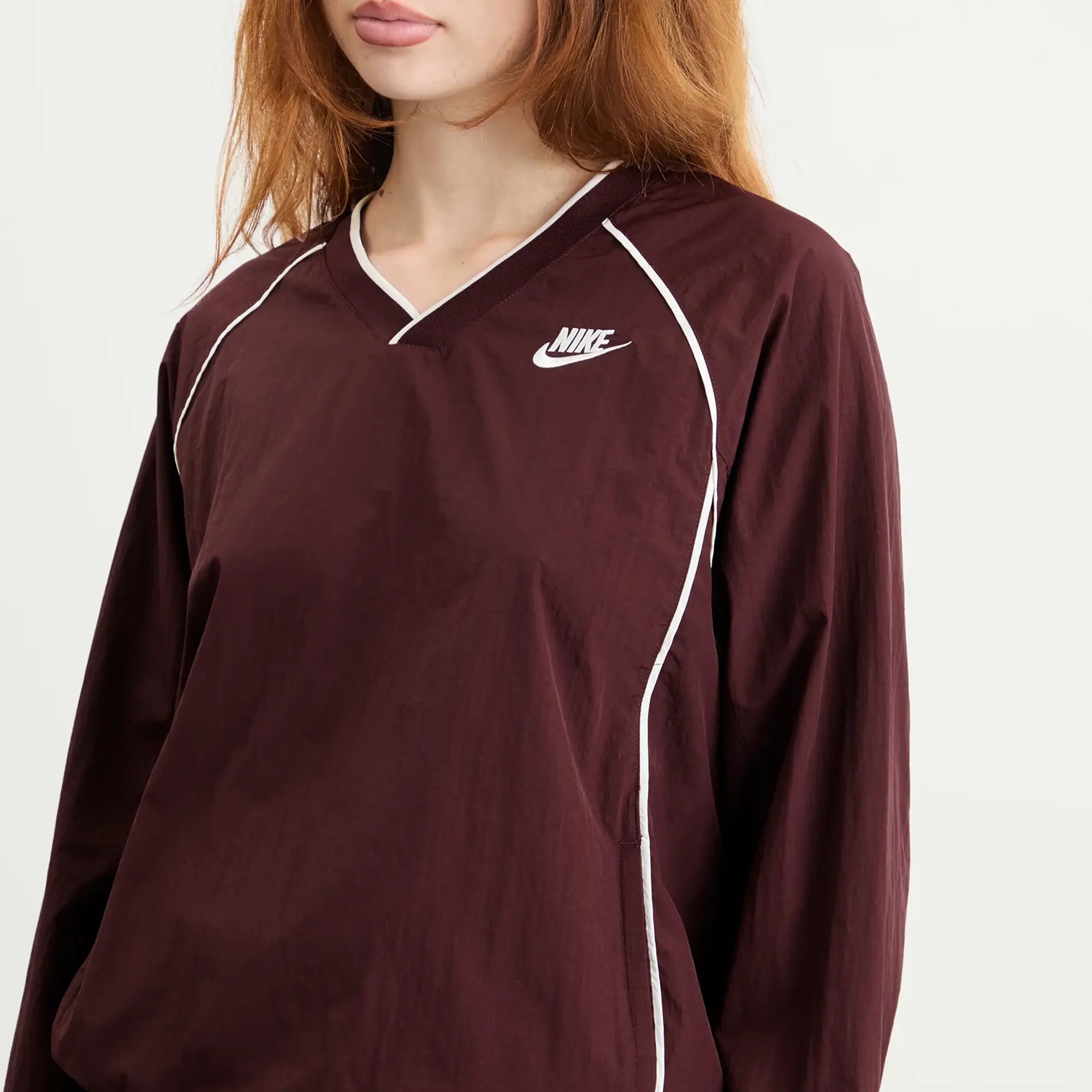 Nike Women's Windrunner Pullover Burgundy/Sail
