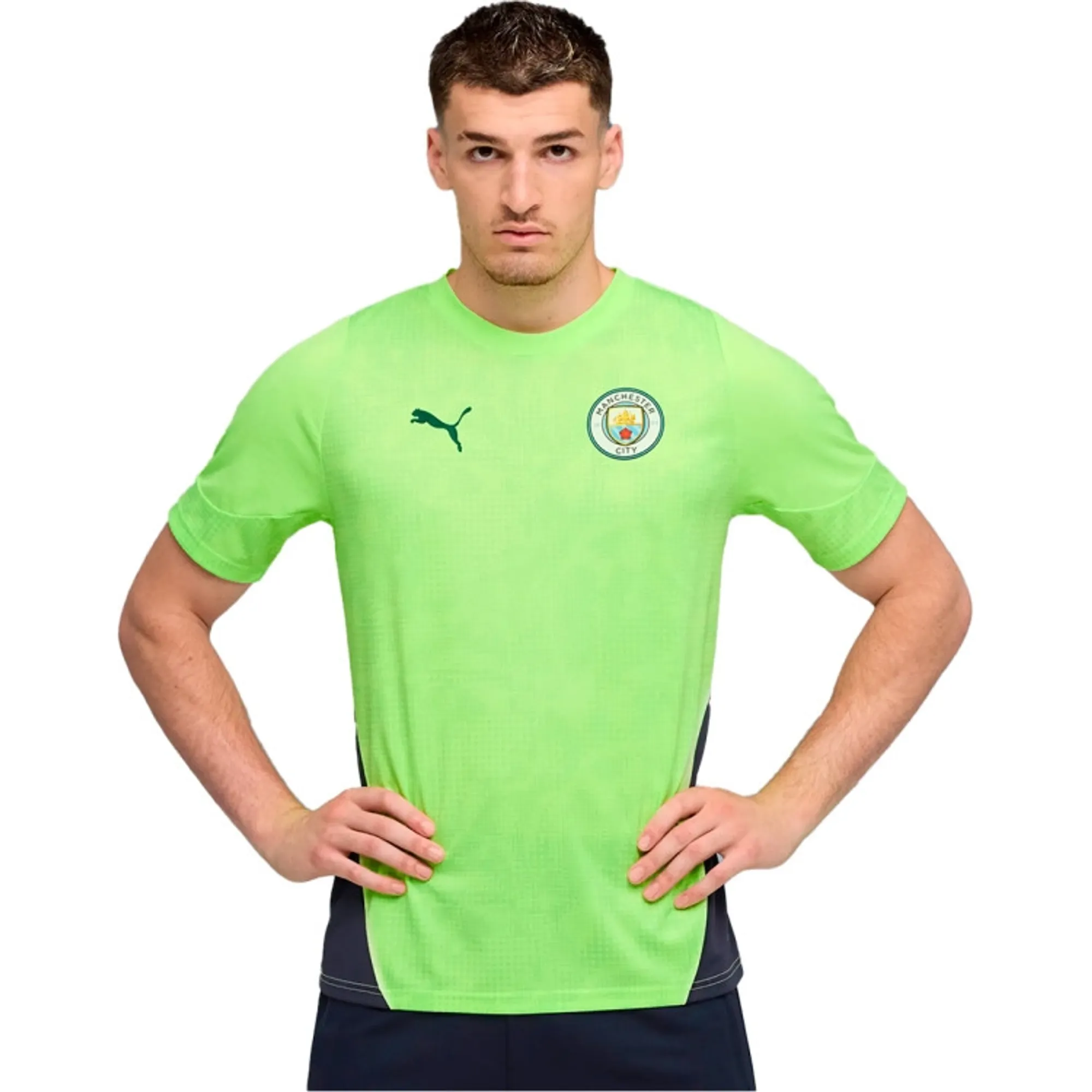 PUMA Manchester City Training Jersey Men, Fizzy Apple/Blue Violet, size 3XL
