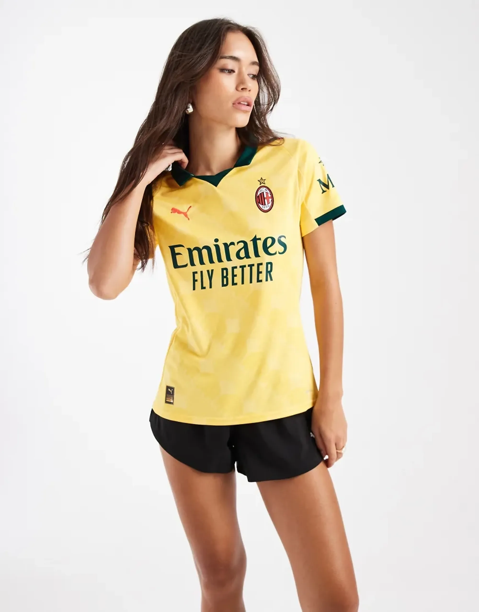 PUMA AC Milan 25/26 Third Jersey Women, Sunny Yellow/Dark Myrtle