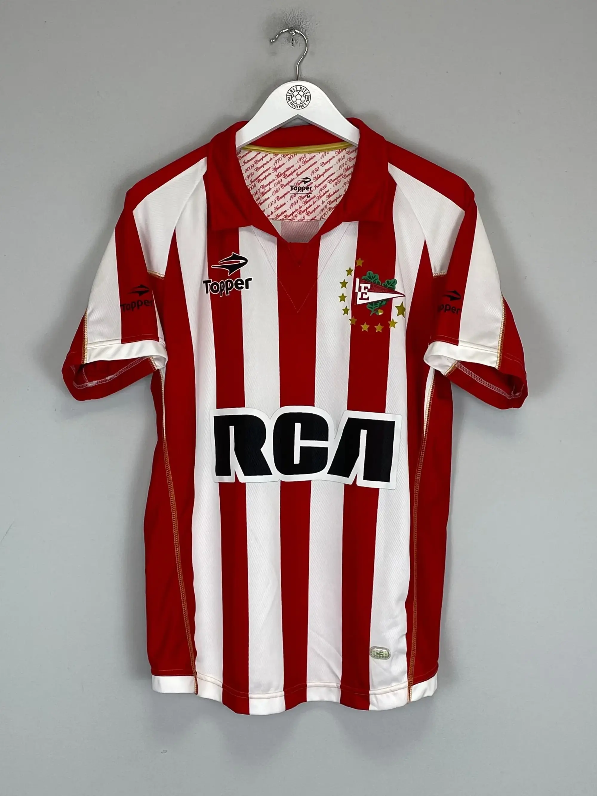 2009/10 ESTUDIANTES NUNEZ #18 HOME SHIRT (M) TOPPER, Cult Kits