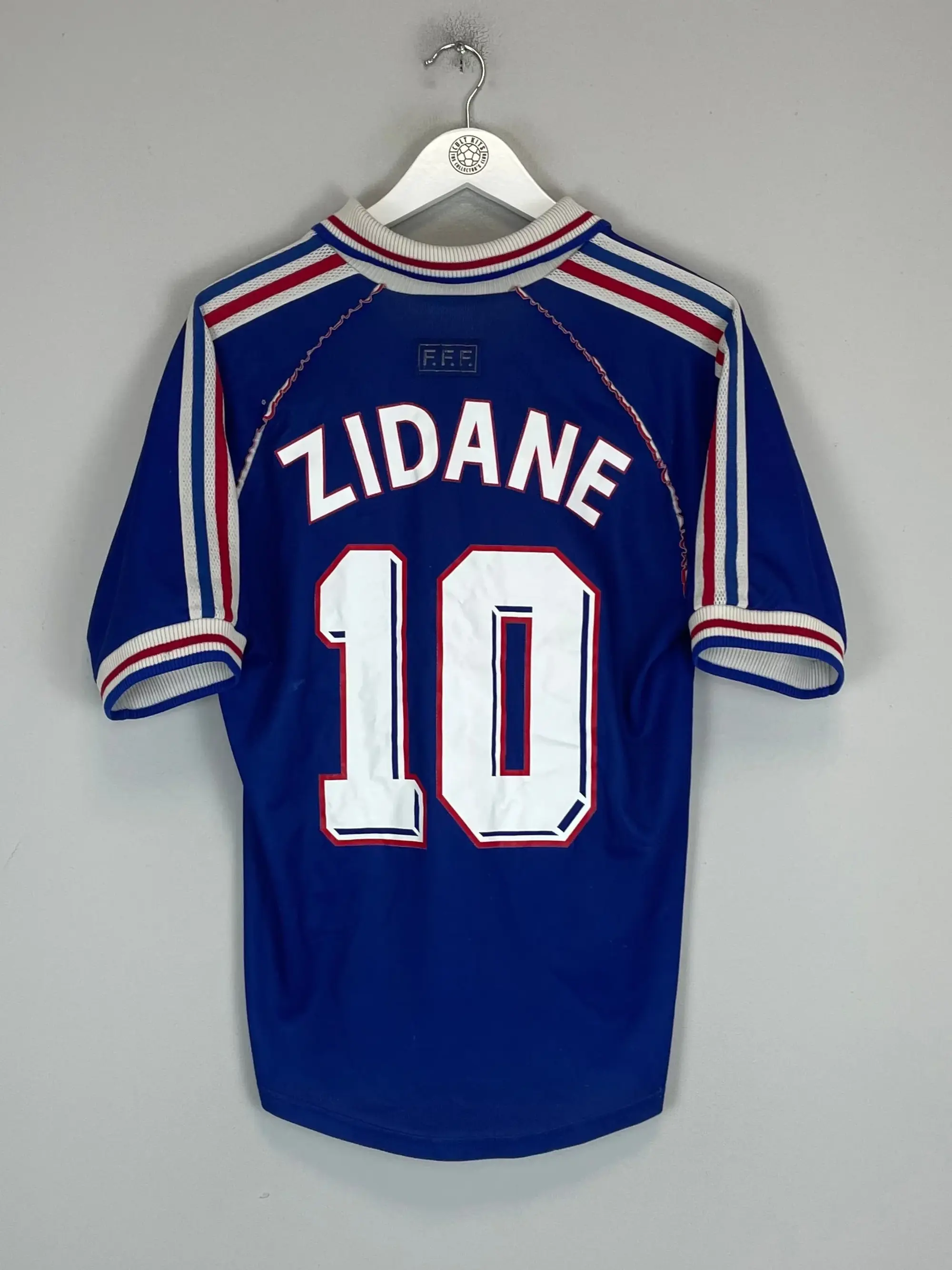 1998/00 FRANCE ZIDANE #10 HOME SHIRT (S) ADIDAS, Cult Kits