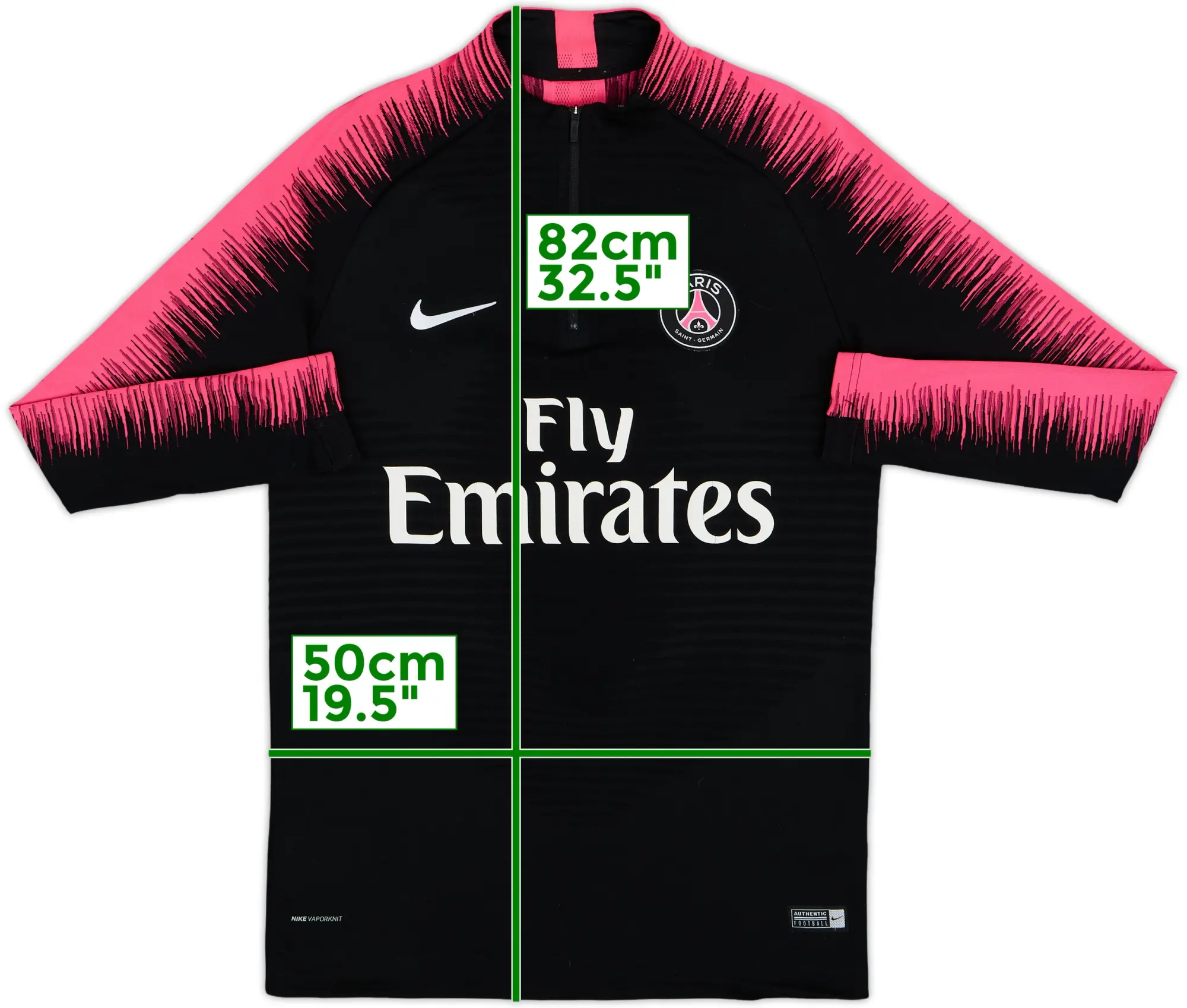 2018-19 Paris Saint-Germain Nike Vaporknit 1/4 Zip Drill Top - 7/10 - (M)