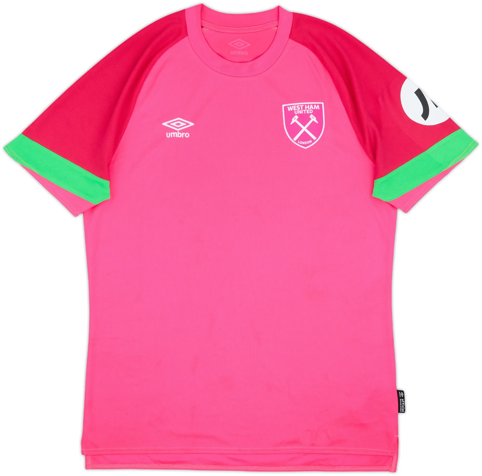 Umbro West Ham United Mens SS Goalkeeper Home Shirt 2023/24
