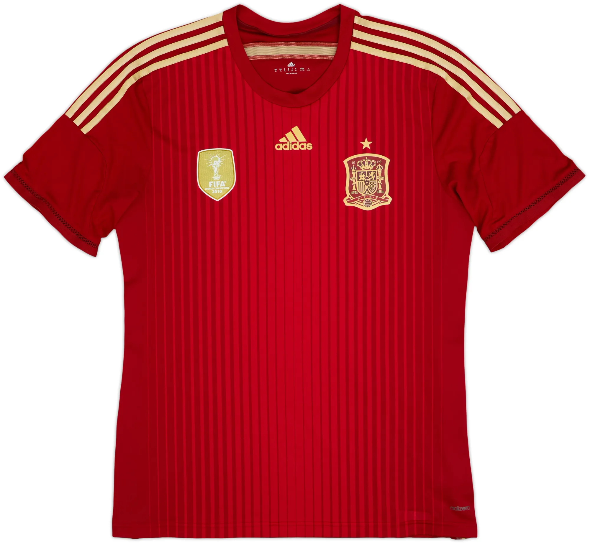 adidas Spain Mens SS Player Issue Home Shirt 2013