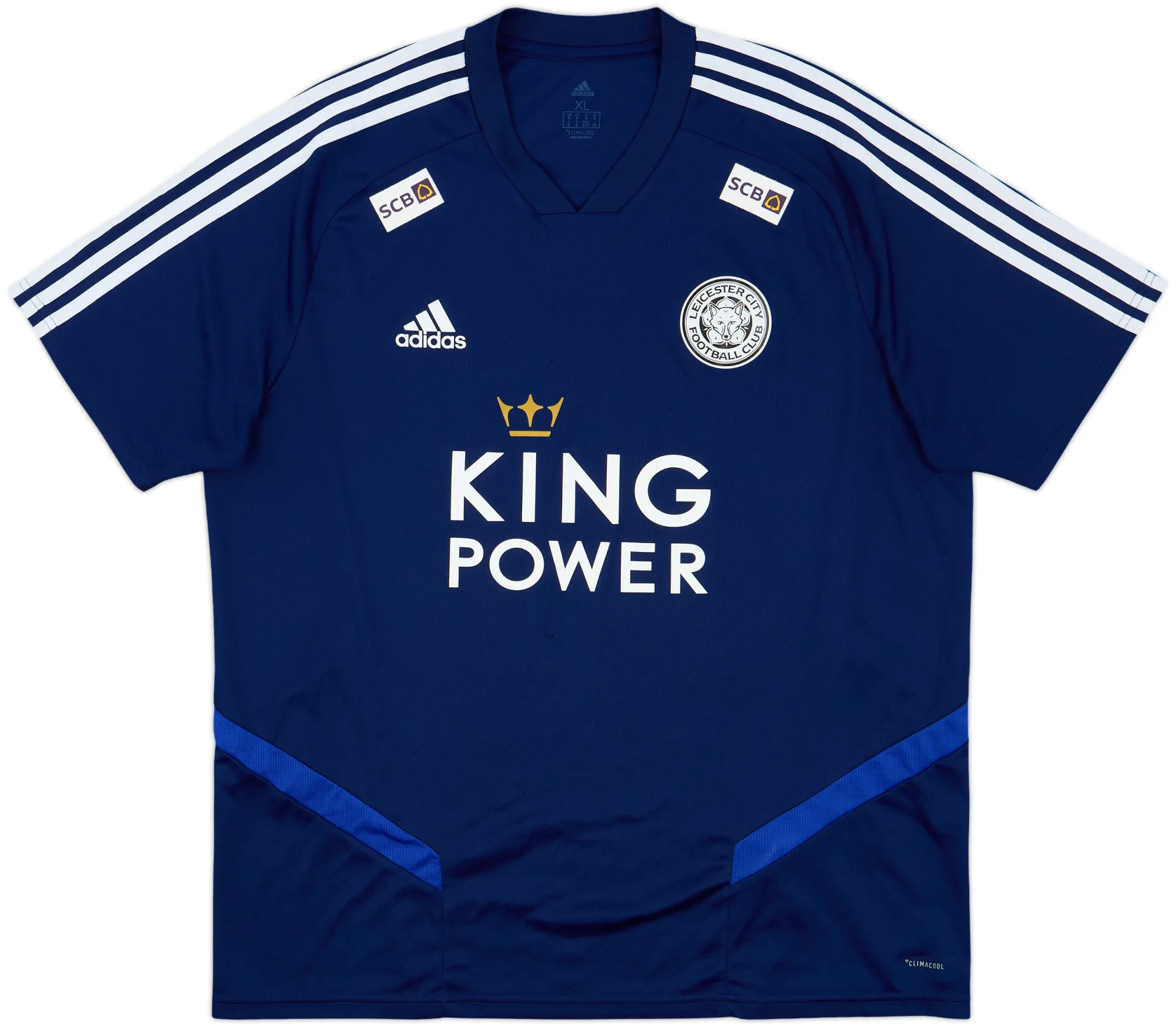 adidas Leicester City Mens SS Player Issue Home Shirt 2018/19