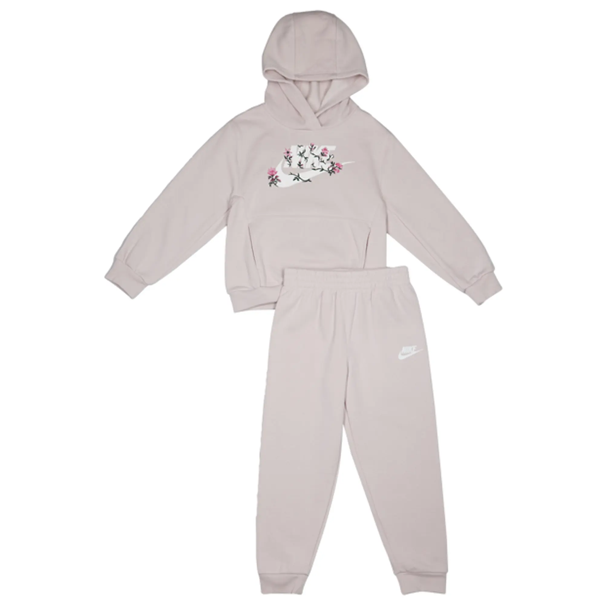 Nike Floral Embroidery Unisex Tracksuits - Purple