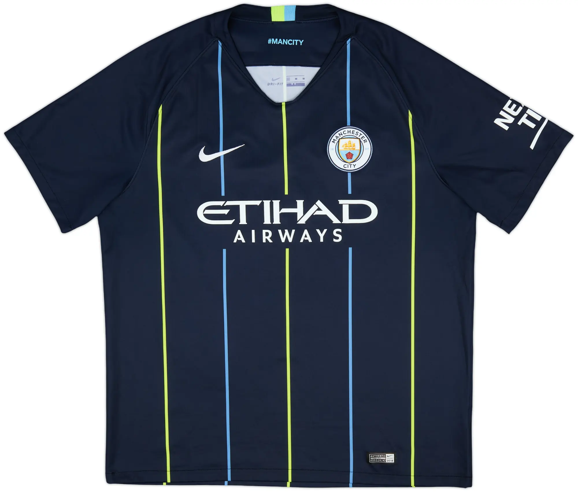 Nike Manchester City Mens SS Away Shirt 2018/19
