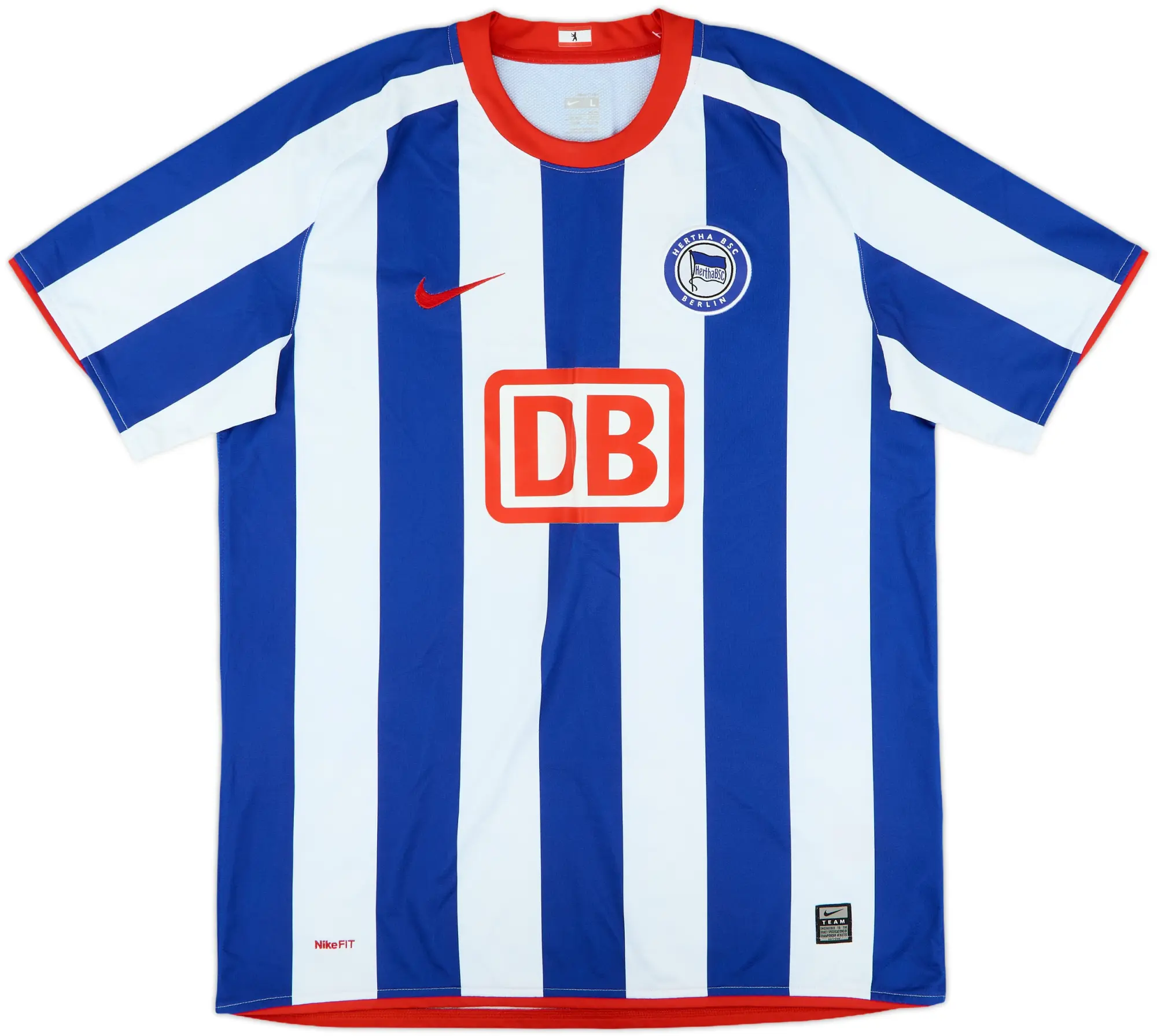 2008-09 Hertha Berlin Home Shirt - 7/10 - (L)