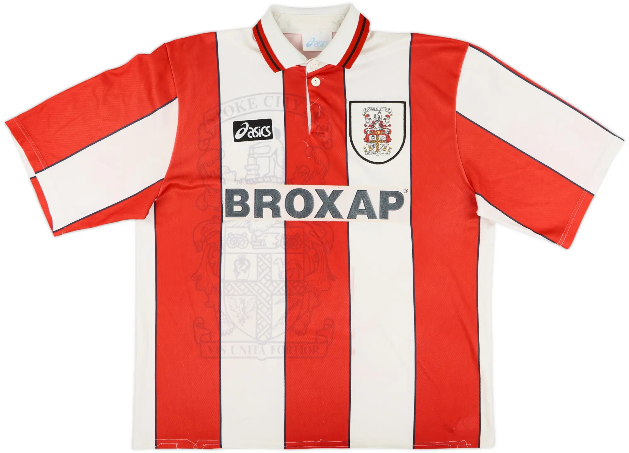 Asics Stoke City Mens SS Home Shirt 1995/96