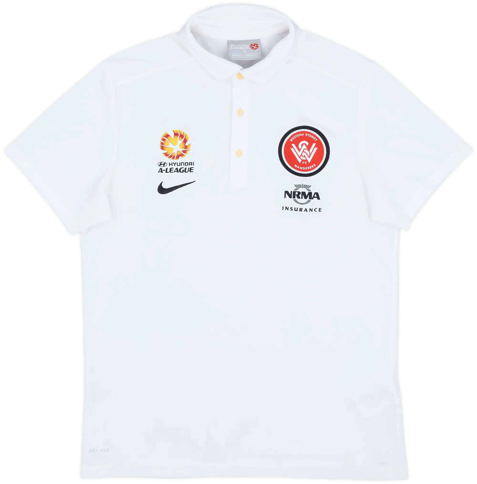 2014-15 Western Sydney Wanderers Nike Polo Shirt - 8/10 - (M)