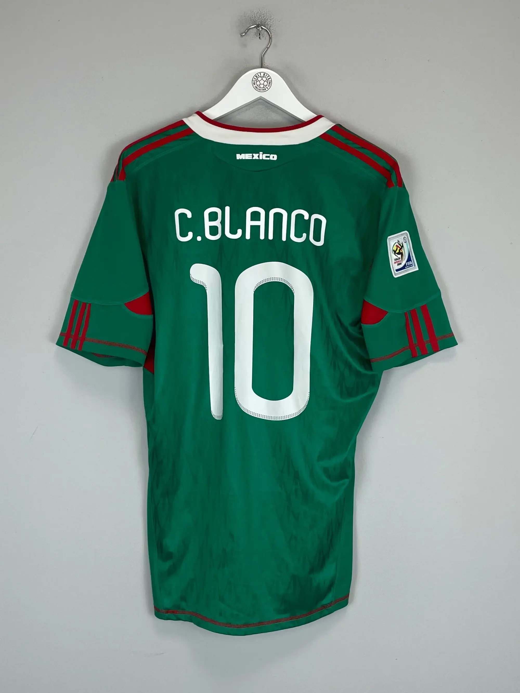 2010 MEXICO C.BLANCO #10 HOME SHIRT (L) ADIDAS, Cult Kits