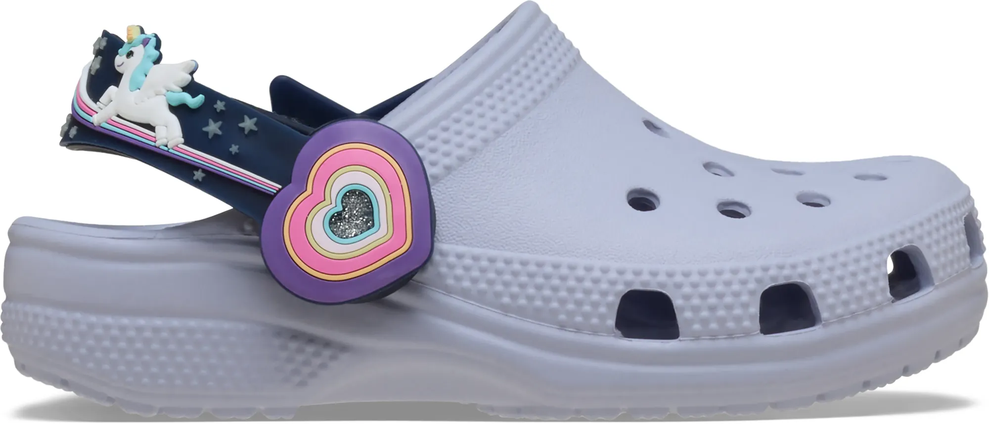 Crocs | Kids | Toddler Classic Imagination Lights Backstrap | Clogs | Frosted Grape | C4