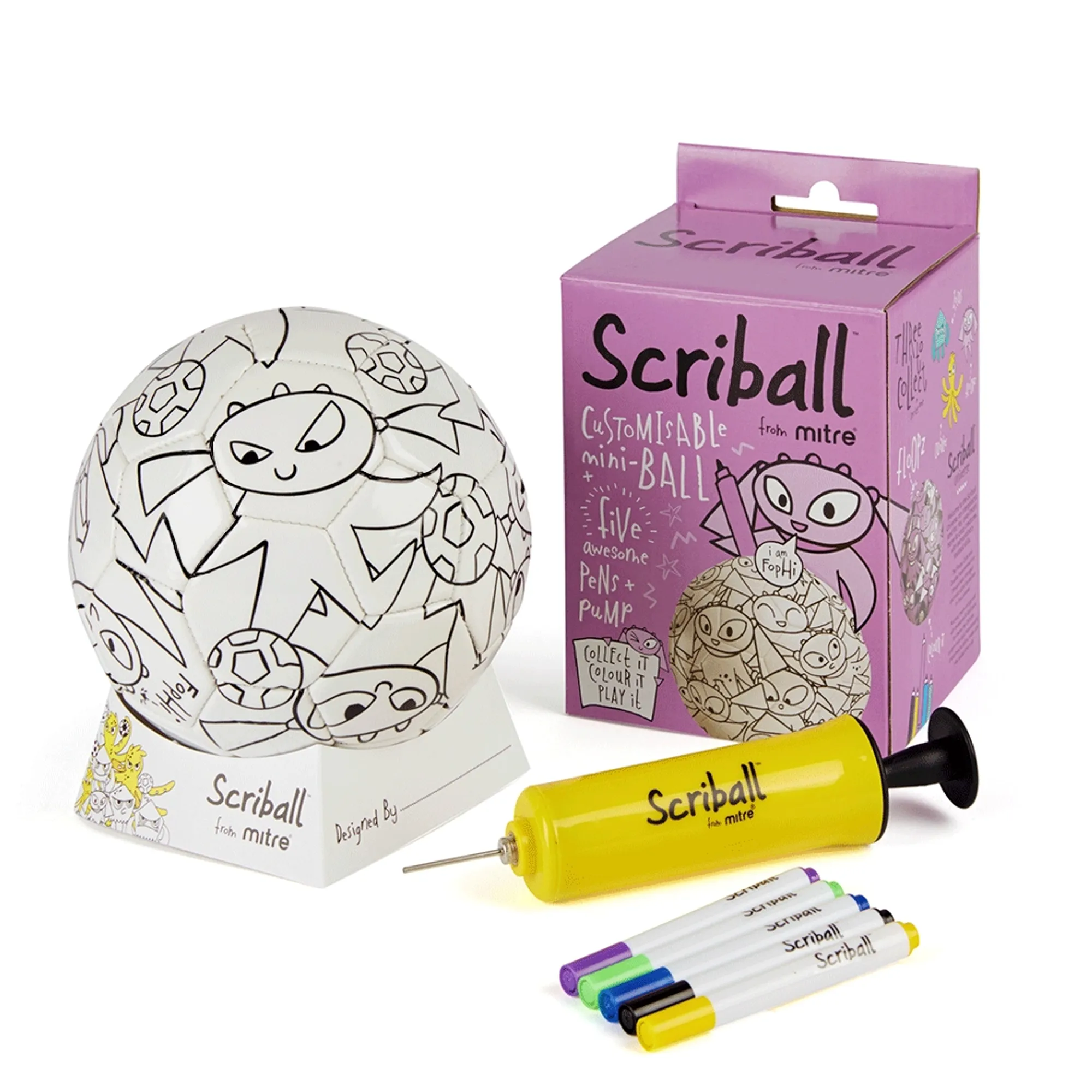 Mitre Mini Scriball Floopz Multi-Colour Size: One Size