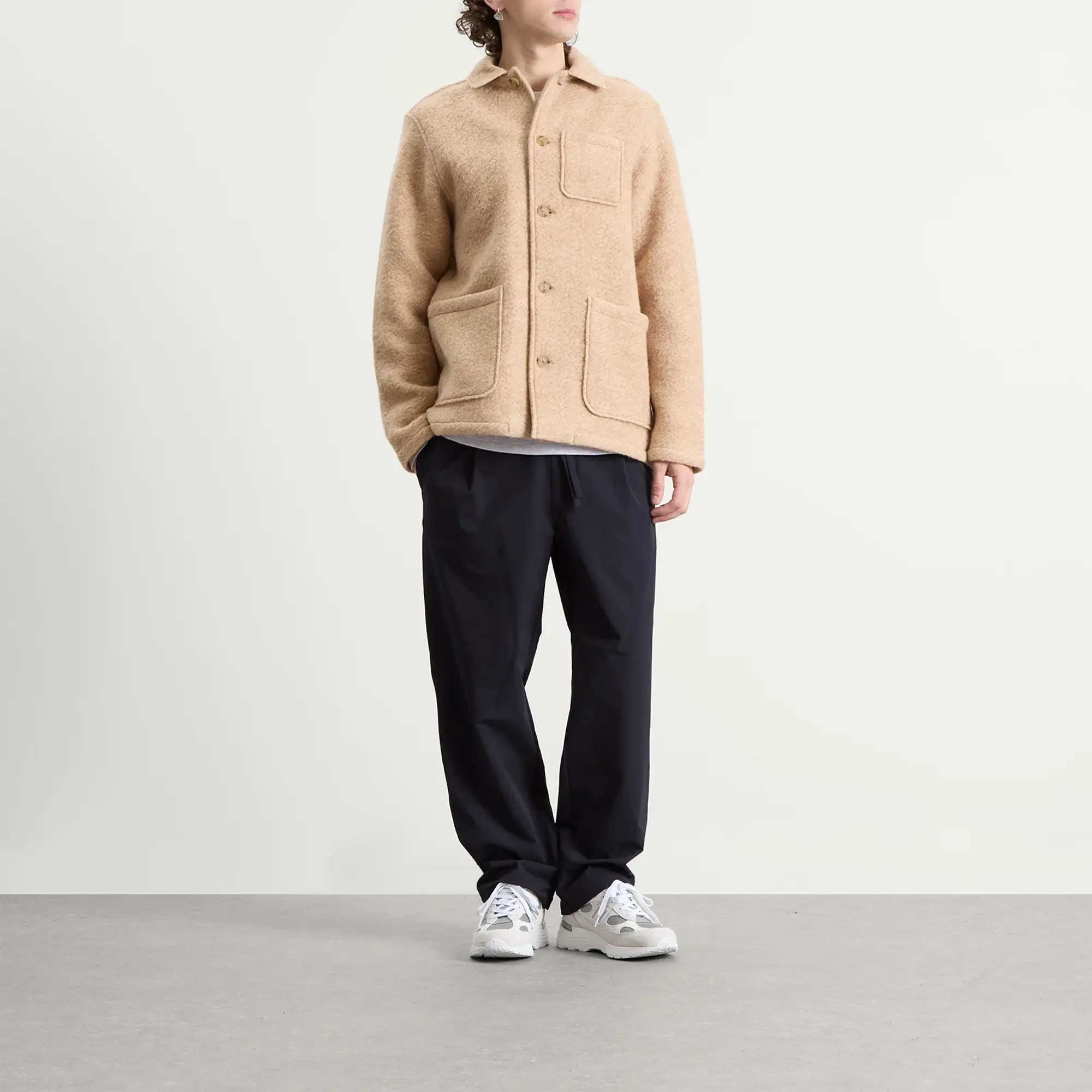 Kestin Men's Ormiston Jacket Oat Herringbone Wool